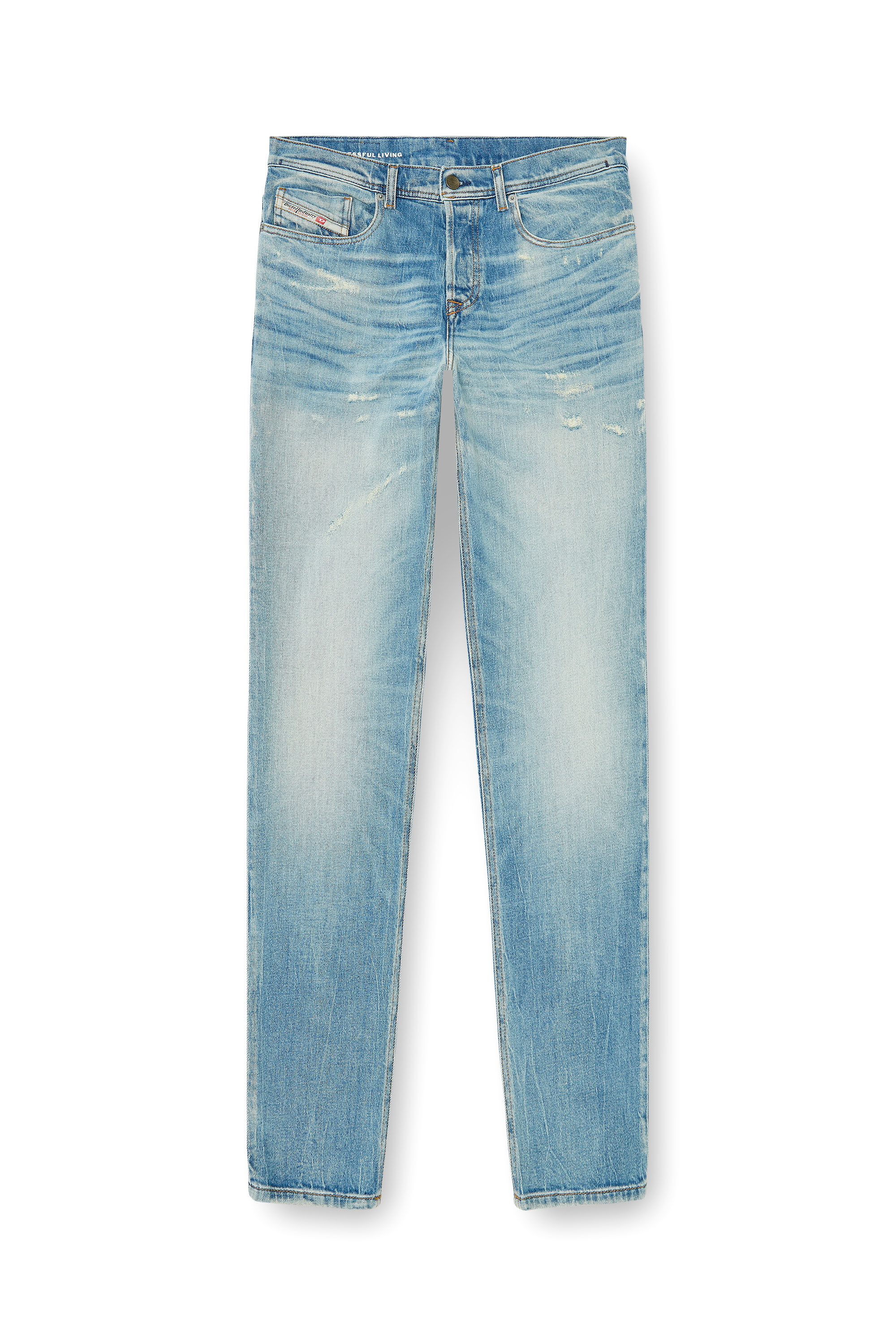 Diesel - Regular Jeans 2023 D-Finitive 09P33 Uomo, Blu Chiaro - Image 6