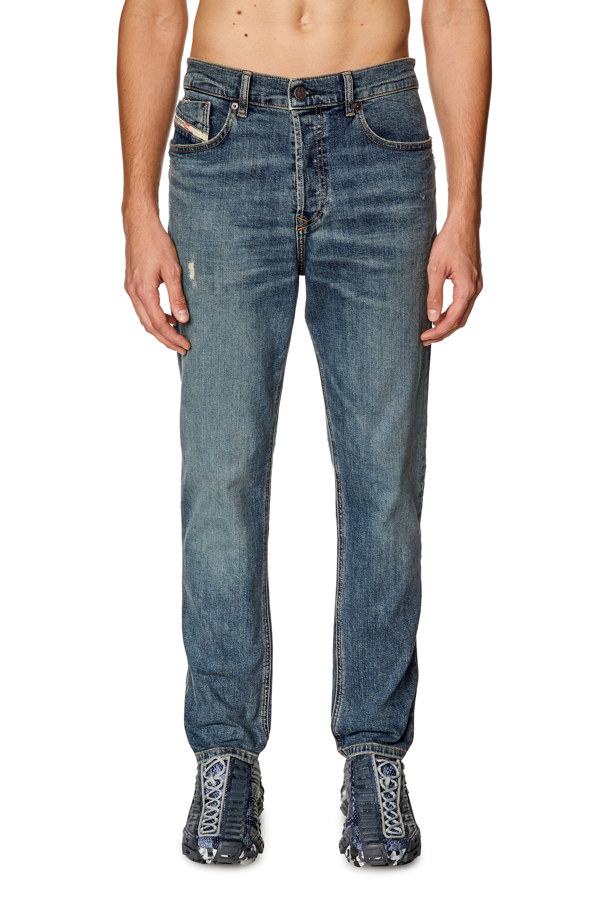 Diesel - Tapered Jeans 2005 D-Fining 0DQAC, Blu medio - Image 3