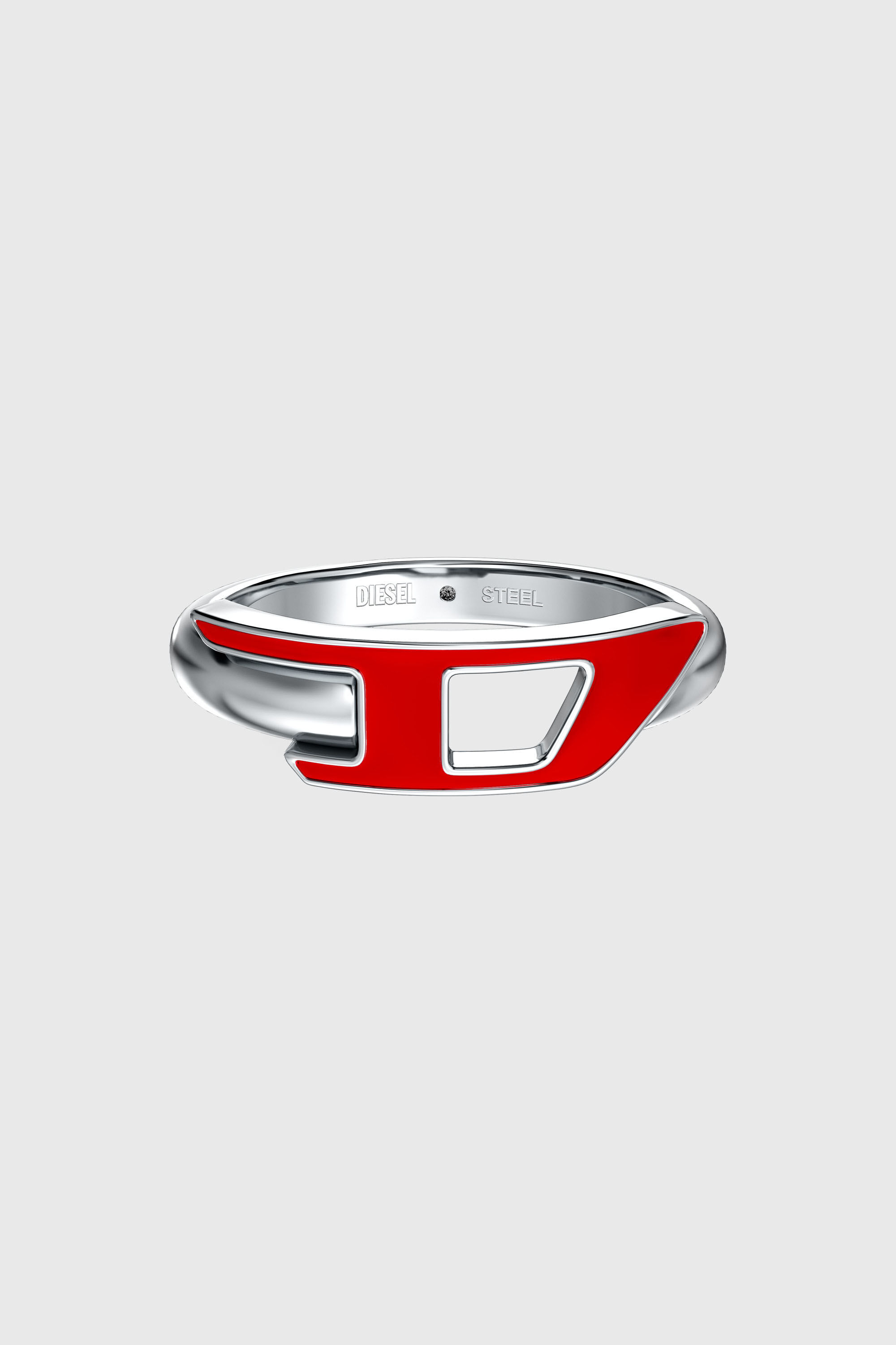 Diesel - DX1688040 JEWELLERY, Anello a fascia in acciaio inox Unisex in Argento - 4