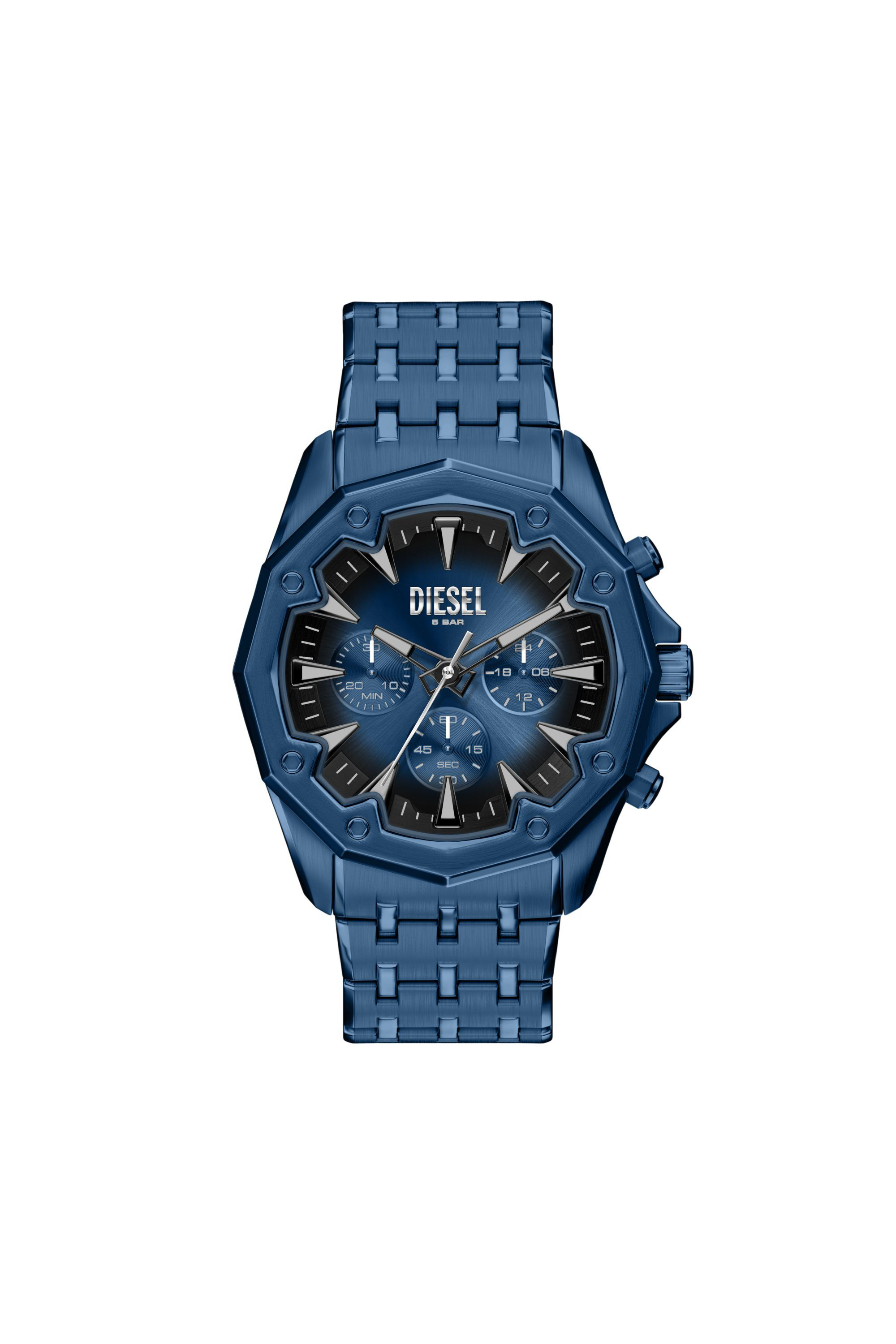 Diesel - DZ4705 WATCH, Orologio Stinger in acciaio inox blu Uomo in Blu - 1