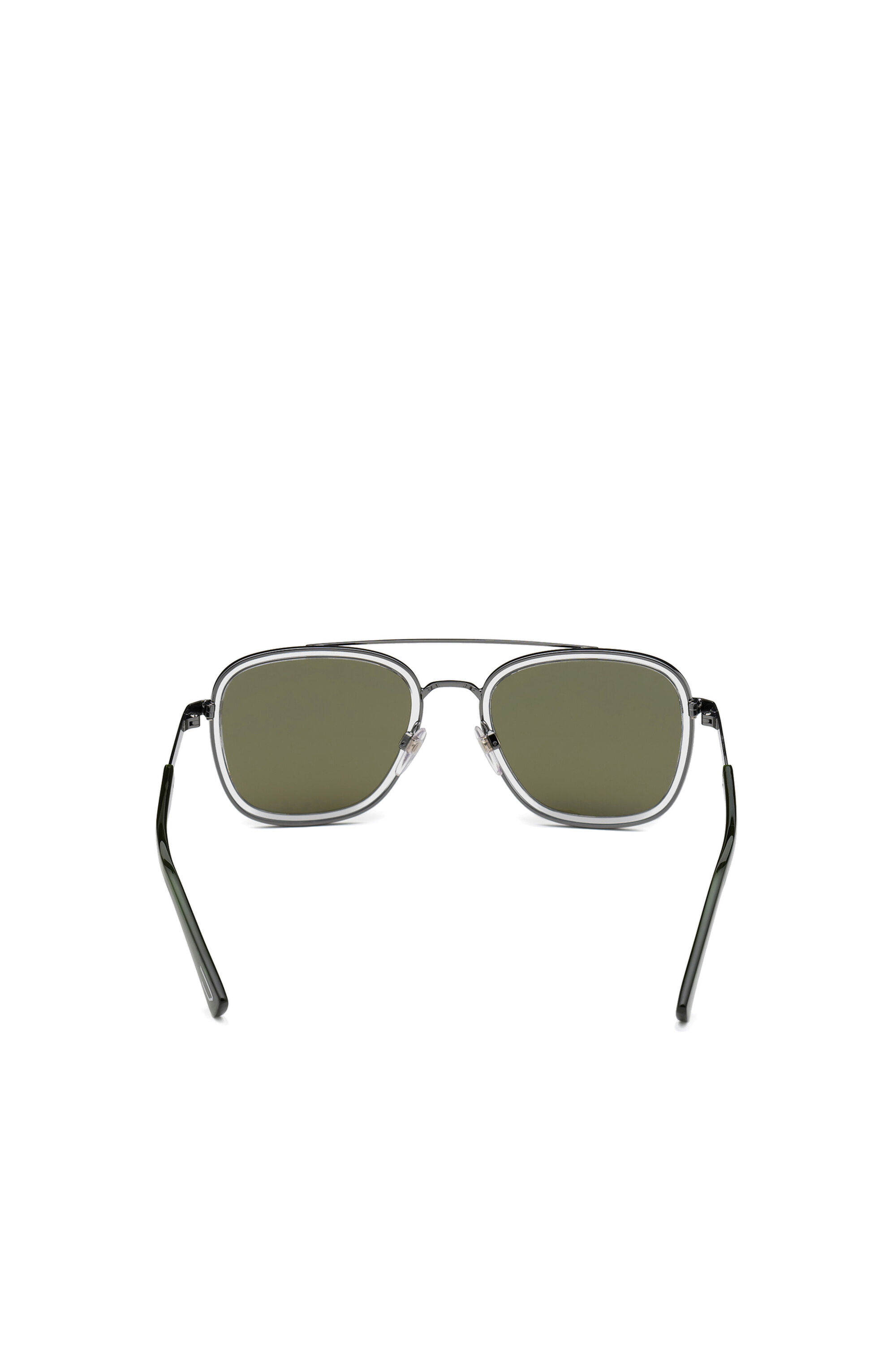 Diesel - DL0320, Occhiali navigator in metallo Uomo in Verde - 3