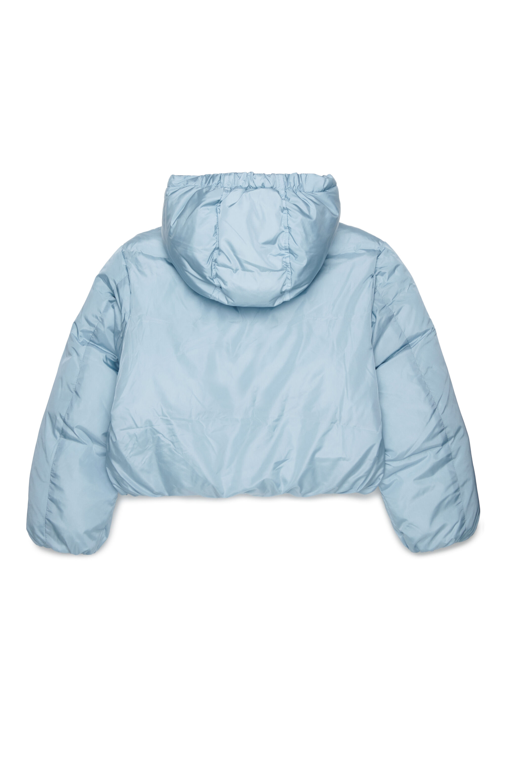 Diesel - JELKYM, Woman's Hooded puffer jacket in Light Blue - 2