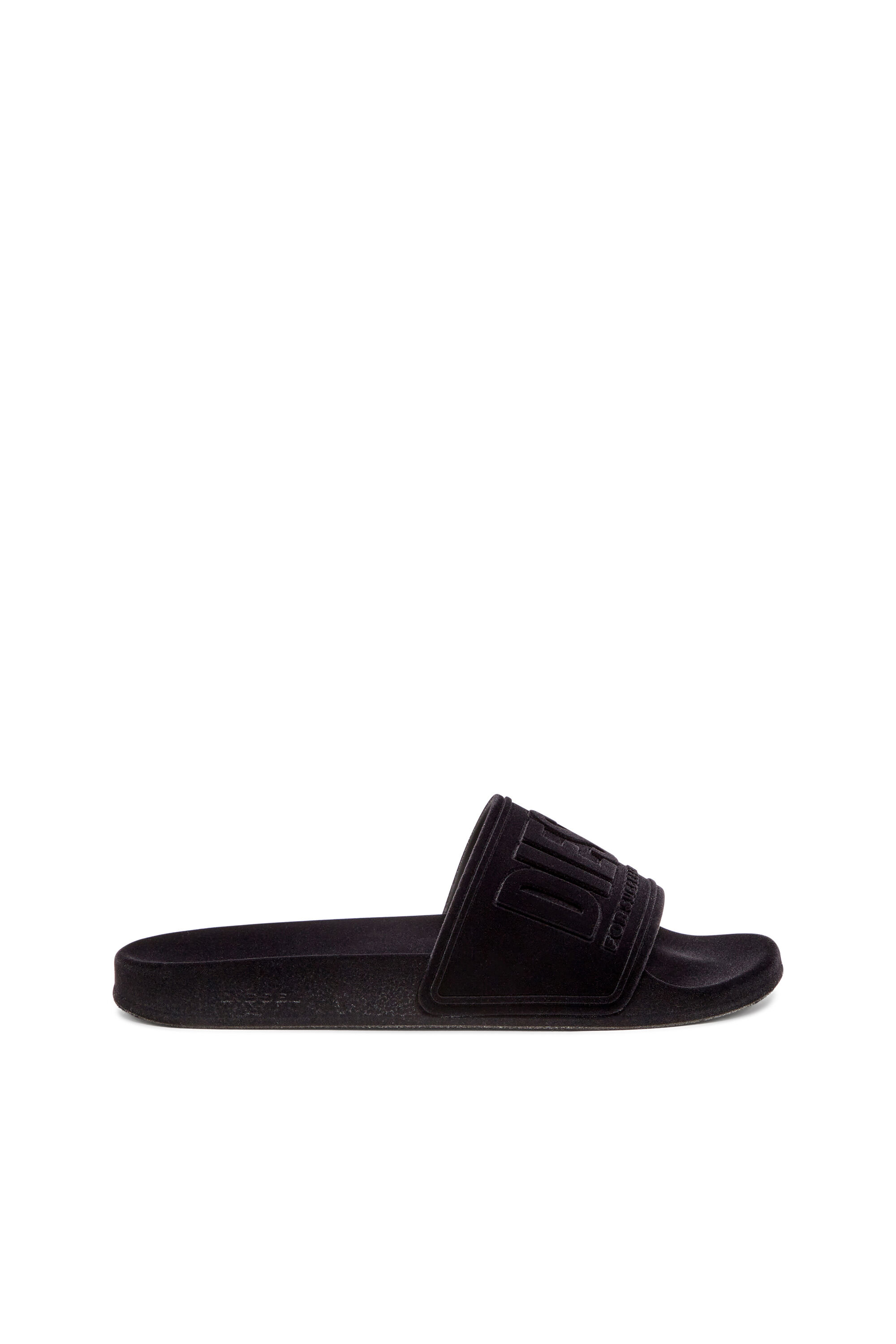 Diesel - SA-MAYEMI CC W, Sa-Mayemi-Ciabatte da piscina con effetto vellutato Donna in Nero - 1