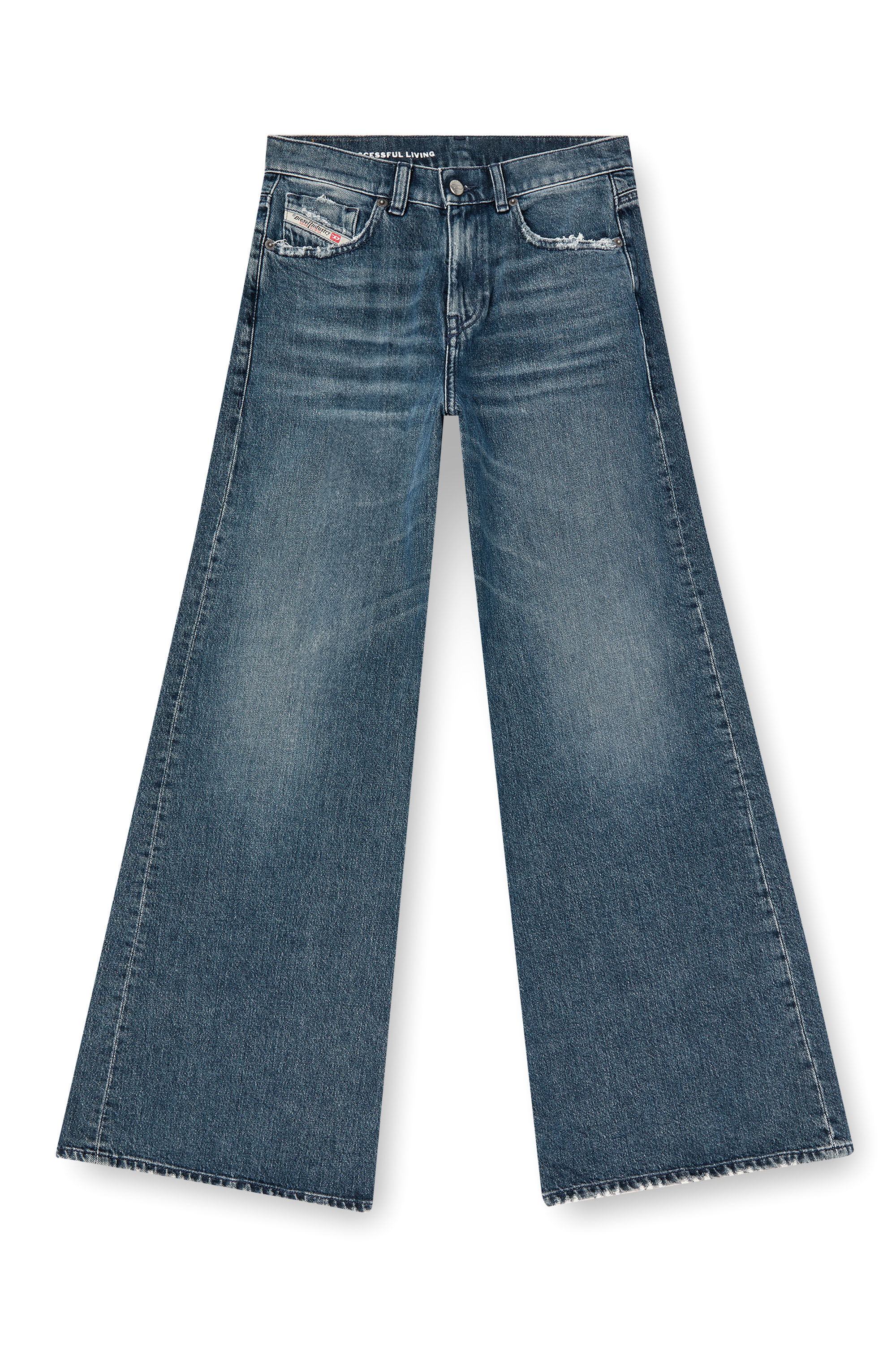 Diesel - Flare Jeans 1978 D-Akemi 007Y7 Donna, Blu medio - Image 2