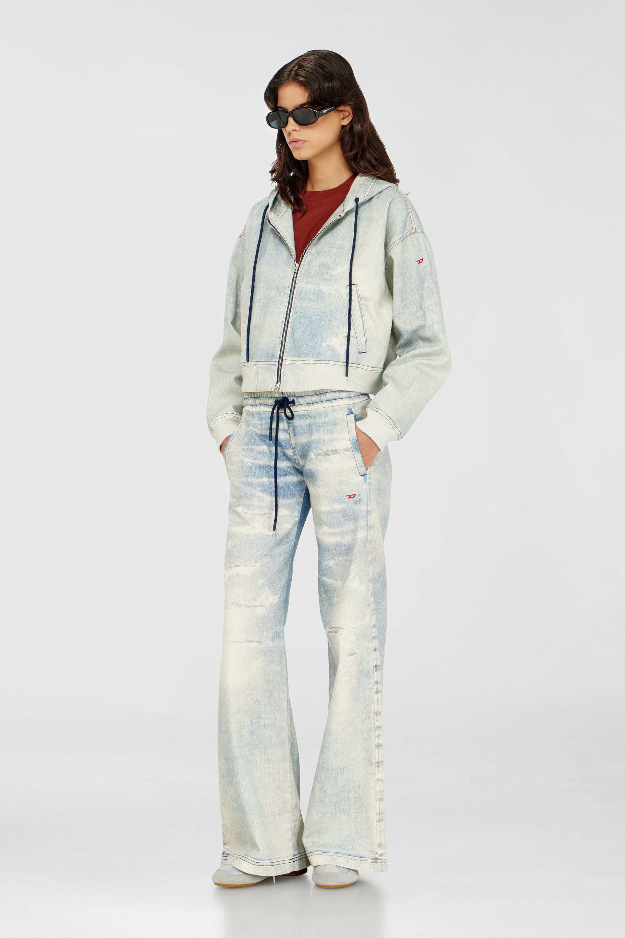 DE-GIRI-CROP JOGG, Blu Chiaro