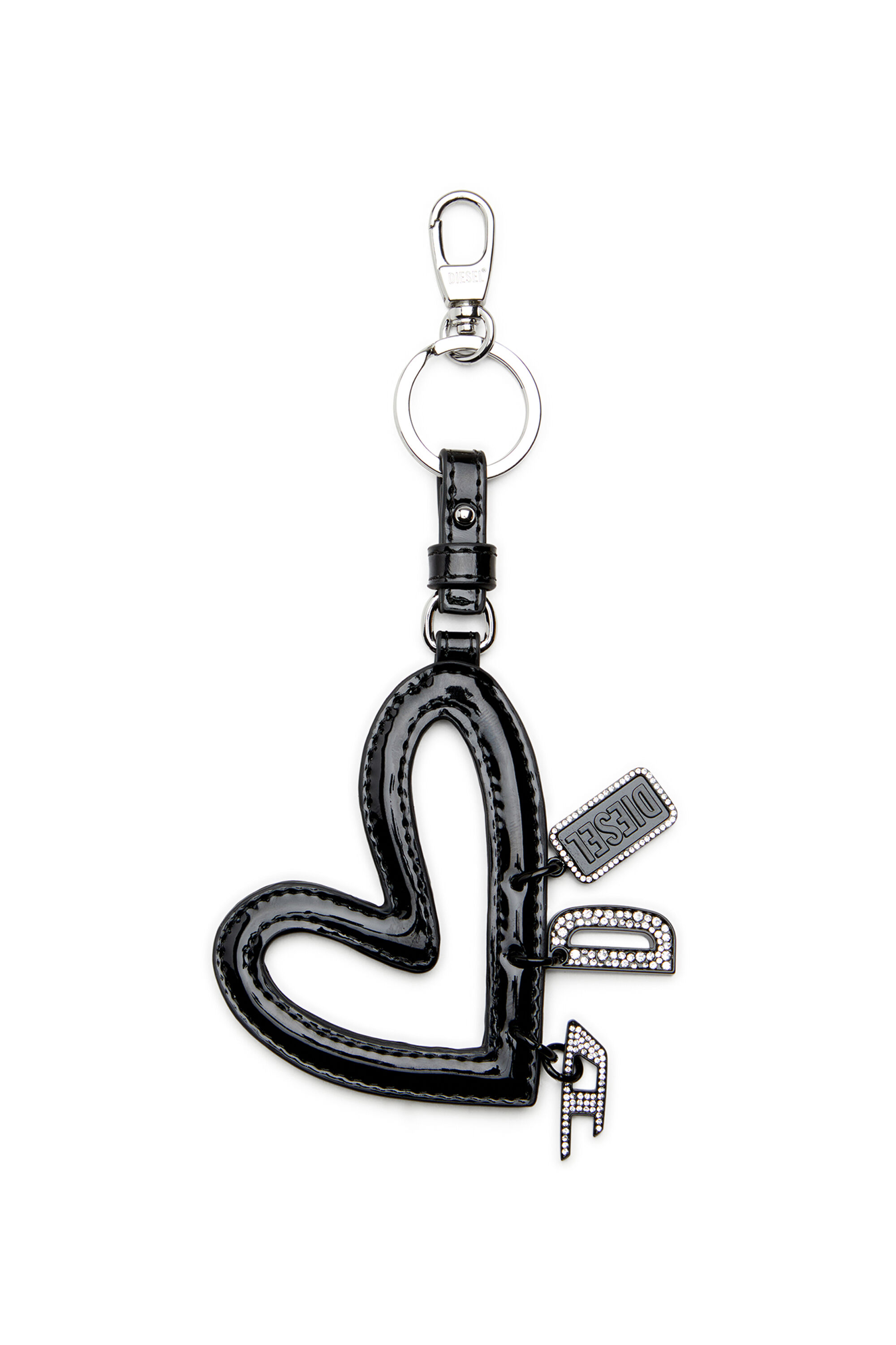 Diesel - MULTI II, Charm lucido a cuore Donna in Nero - 1