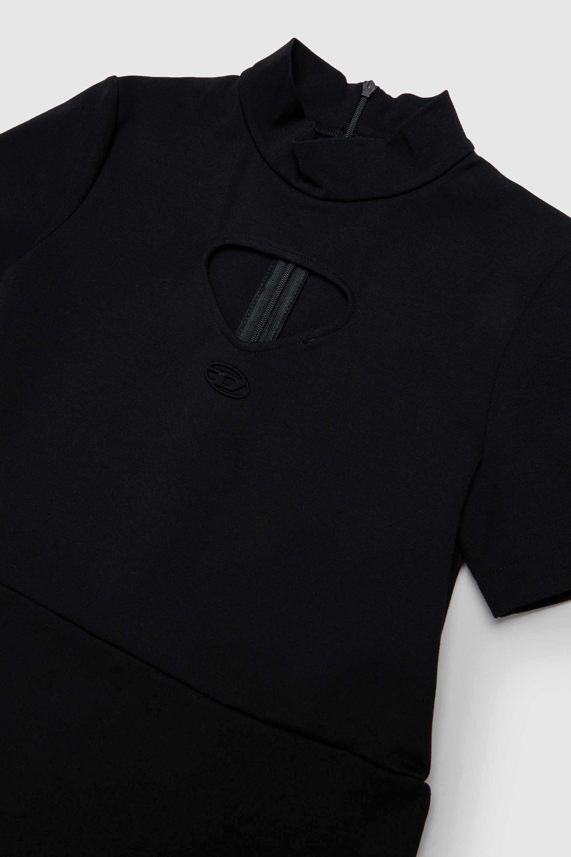 Diesel - DMILX, Abito cut-out in tessuto stretch Donna in Nero - 3