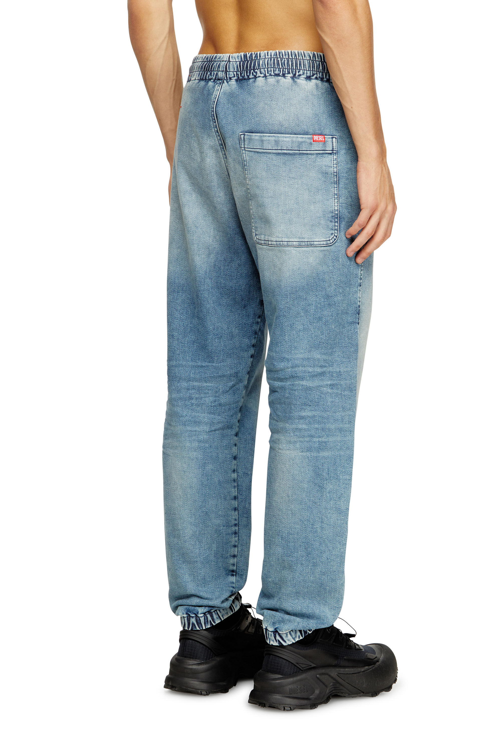 Diesel - Slim D-Labb Track denim 09M32 Unisex, Blu Chiaro - Image 4