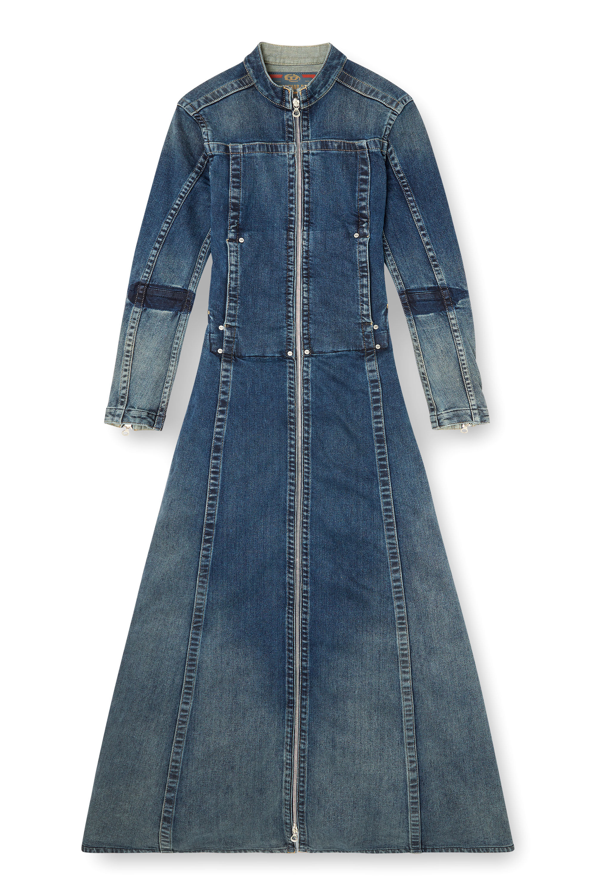 Diesel - DE-RO1-RE-FSG, Maxi abito in Rehab denim Donna in Blu - 2