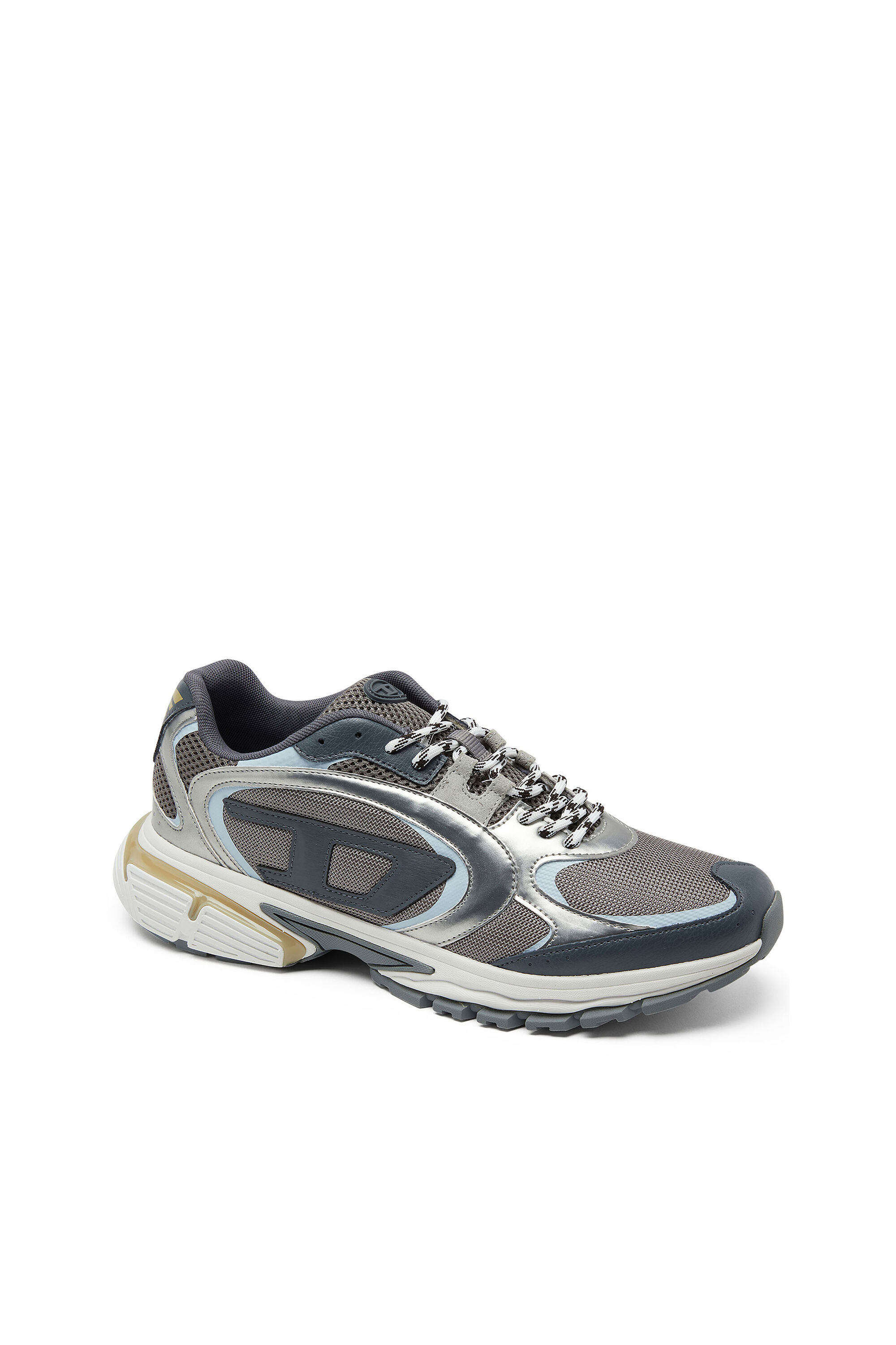 Diesel - S-PRO-V-DENSE LOW, S-Pro-V-Dense-Sneaker metallizzate in rete e PU Uomo in Multicolor - 6