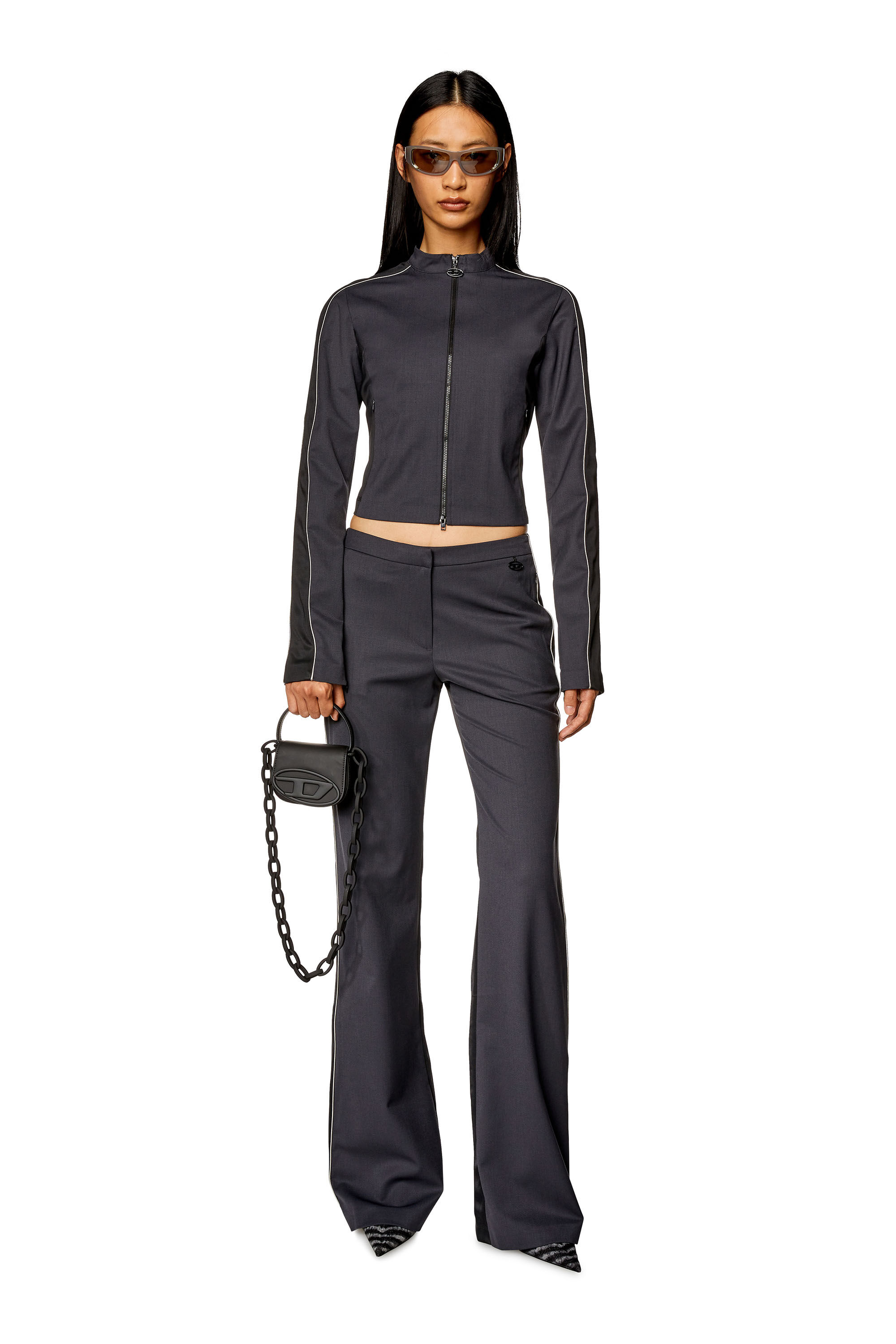 1DR Xs Iconica mini bag in pelle matte Donna Nero Diesel