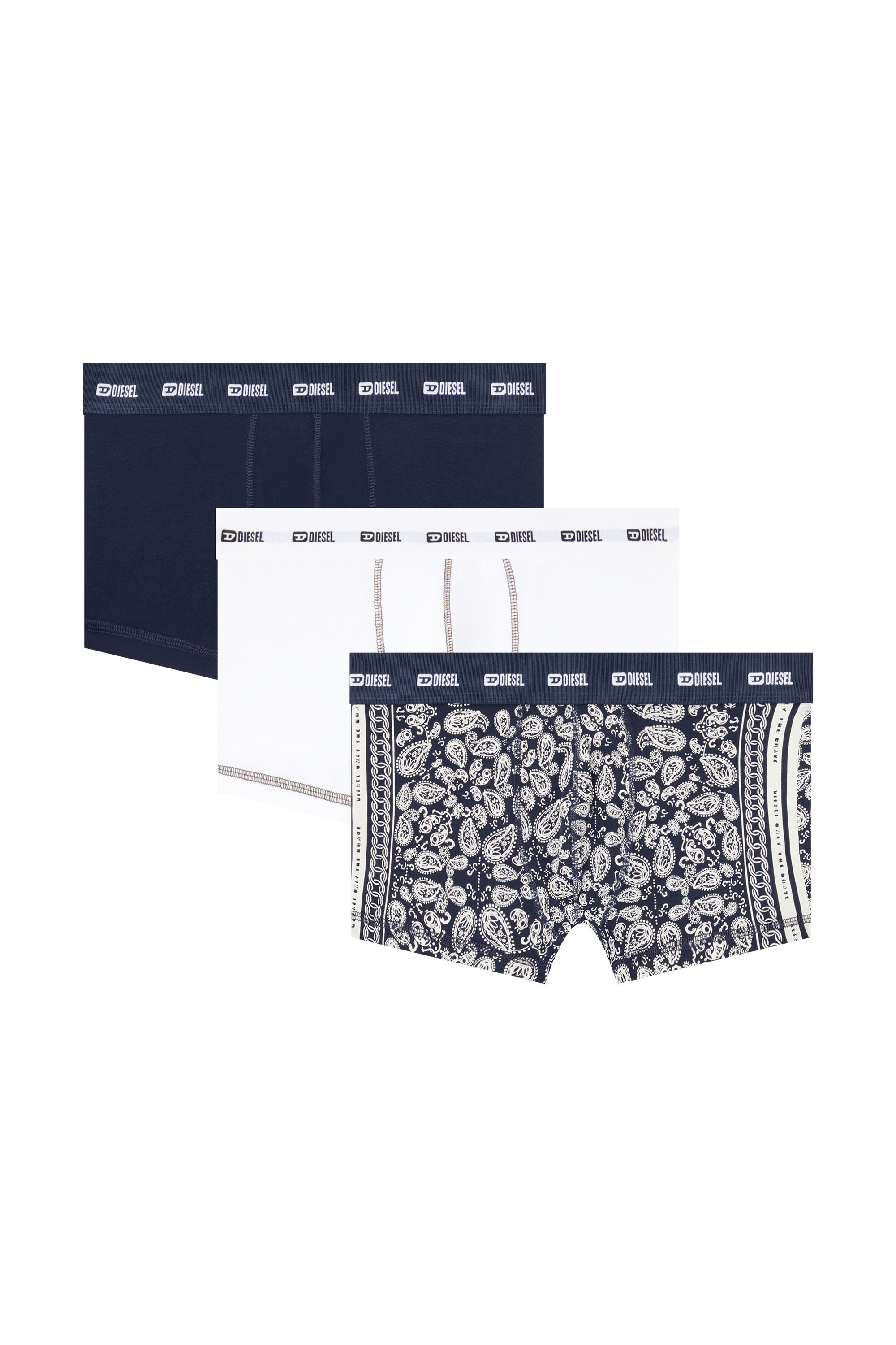 Diesel - DAMIEN-UTLT-3PACK, Set di tre boxer con stampa bandana Uomo in Multicolor - 2