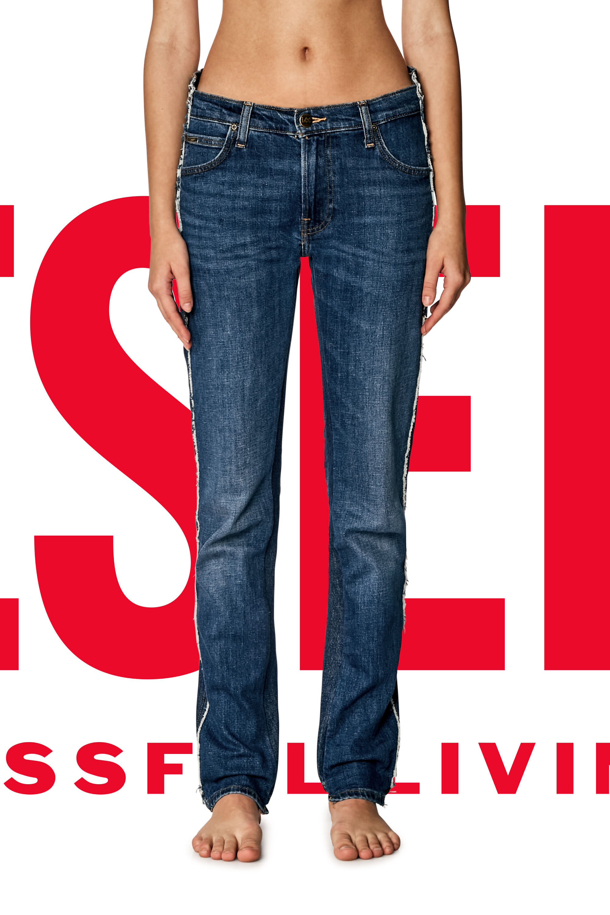 Jeans Straight Blu medio Dieseloves 04 Diesel