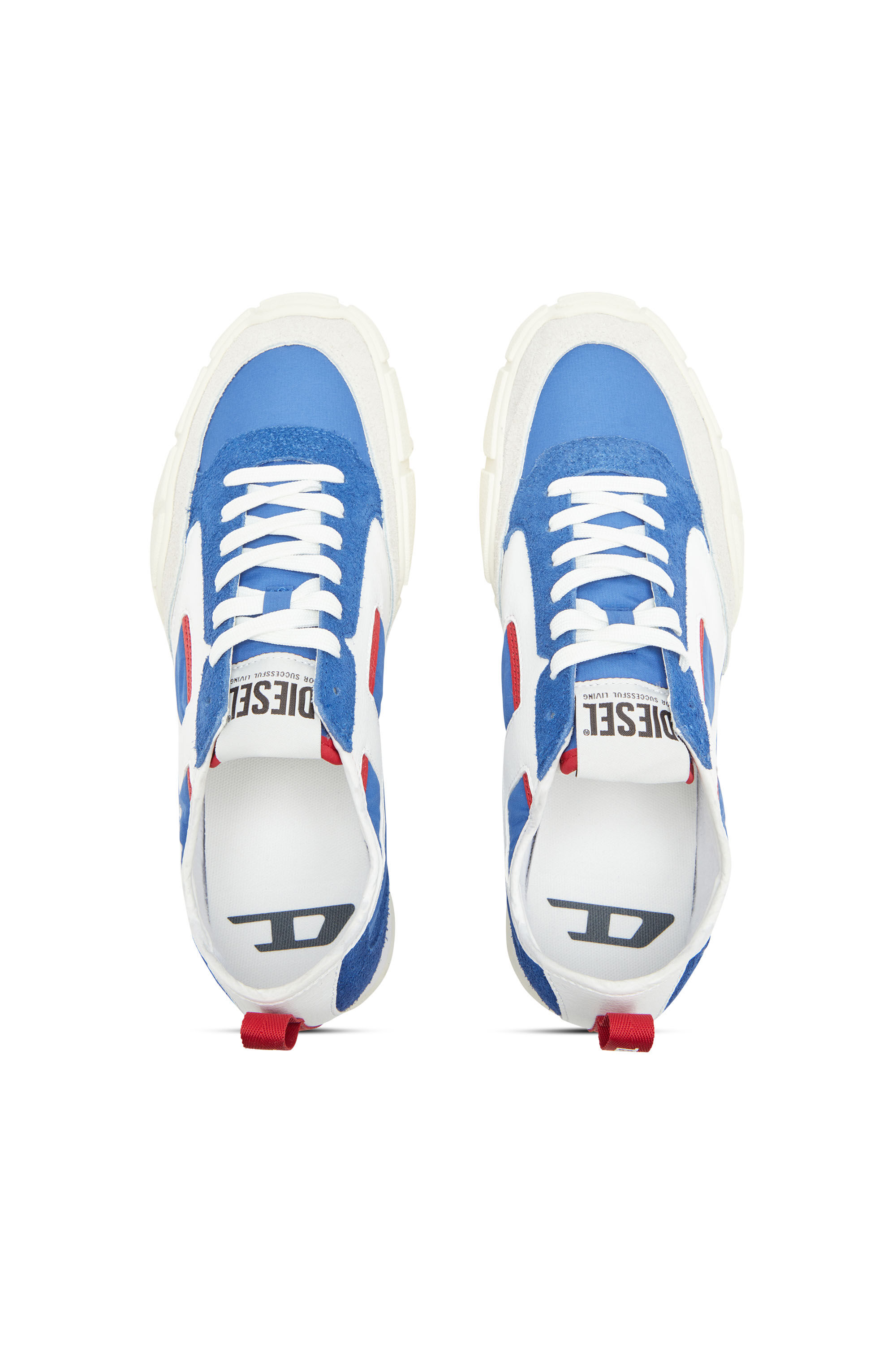 Diesel - S-PAGODHA LOW, Sneaker in pelle, suede e ripstop Uomo in ToBeDefined - 4