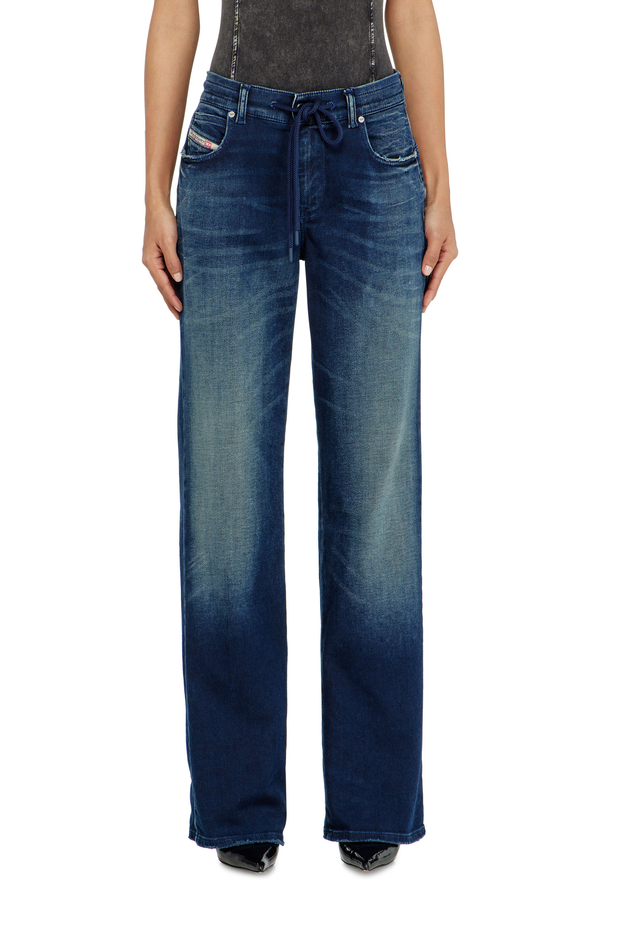 Diesel - Regular 2071 D-Meel Joggjeans&reg; 09P93 Donna, Blu Scuro - Image 2