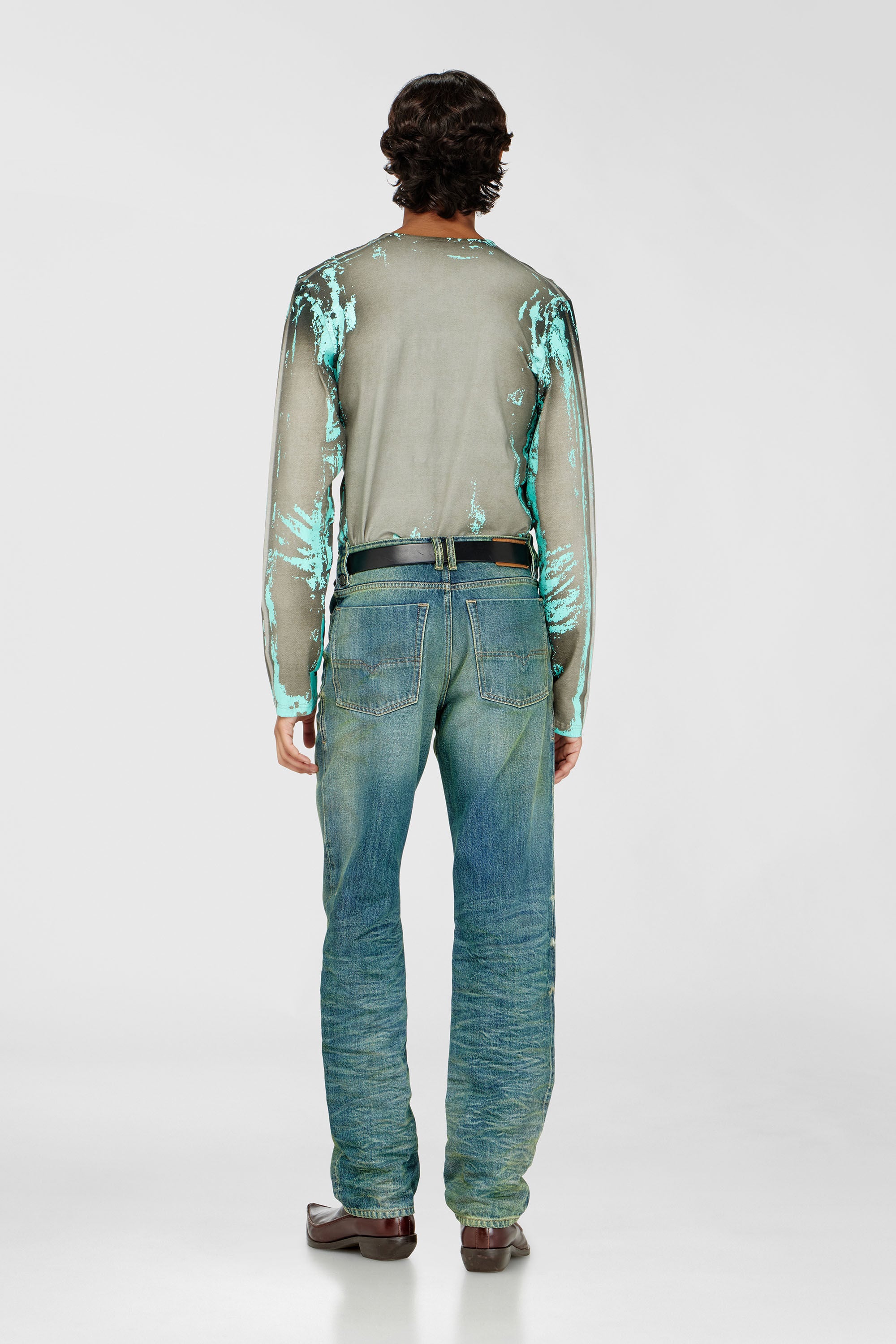 Diesel - Regular Jeans 1991 D-Voeed 007FV Uomo, Blu medio - Image 3