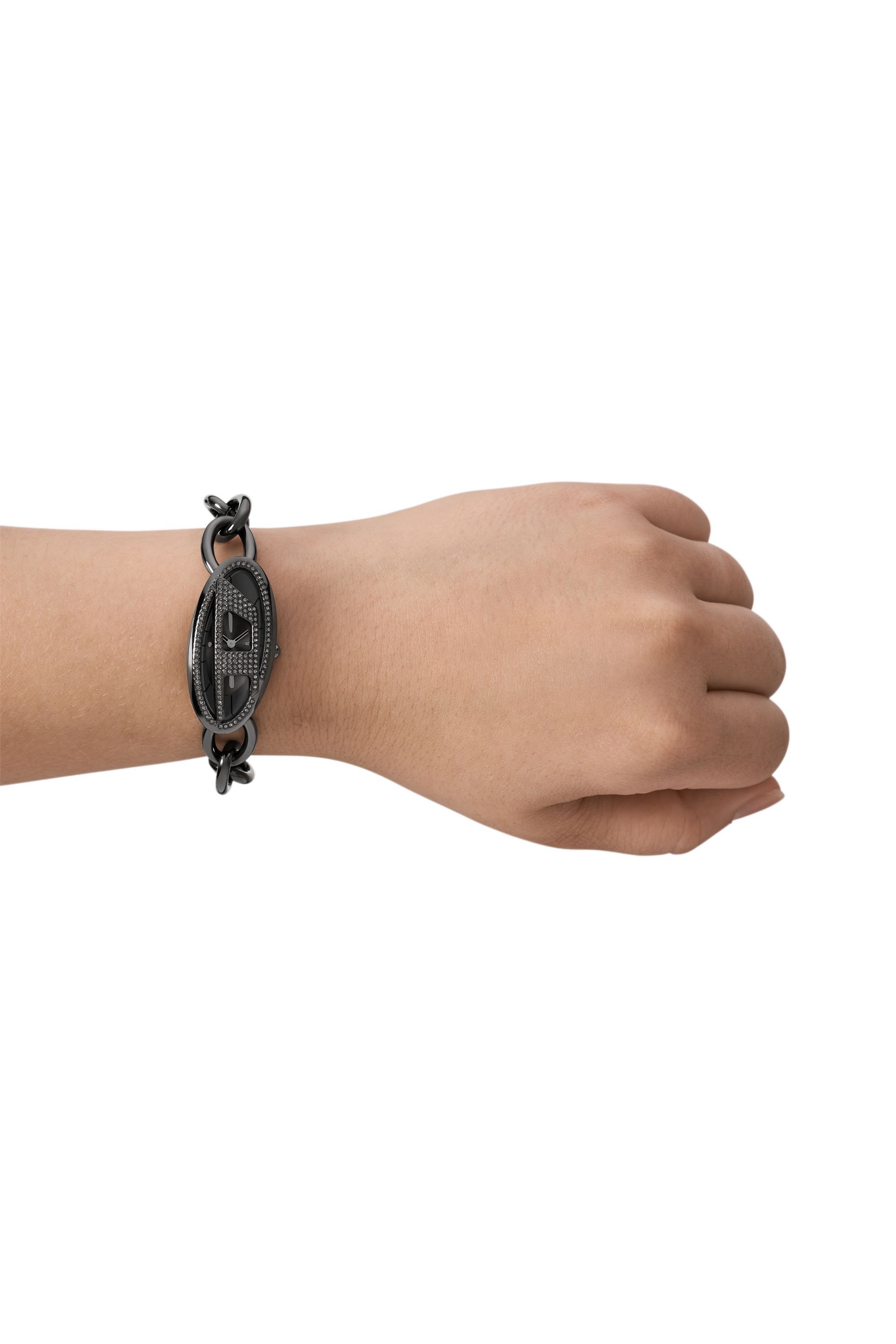 Diesel - DZ5615 WATCH, Orologio D-Era in acciaio inossidabile con due lancette Donna in Nero - 4