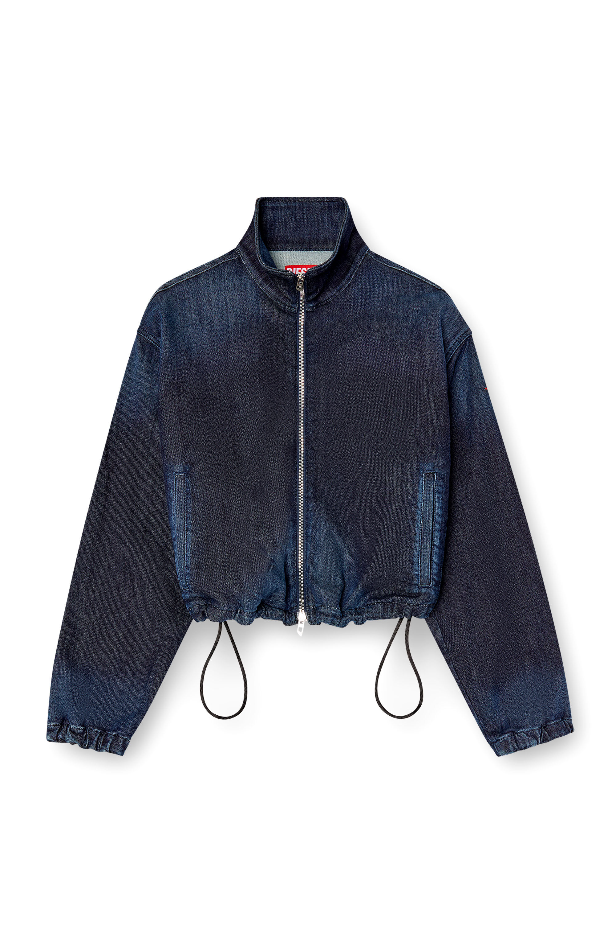 Diesel - DE-SANDERZ JOGG, Giacca a collo alto in JoggJeans Donna in Blu - 2