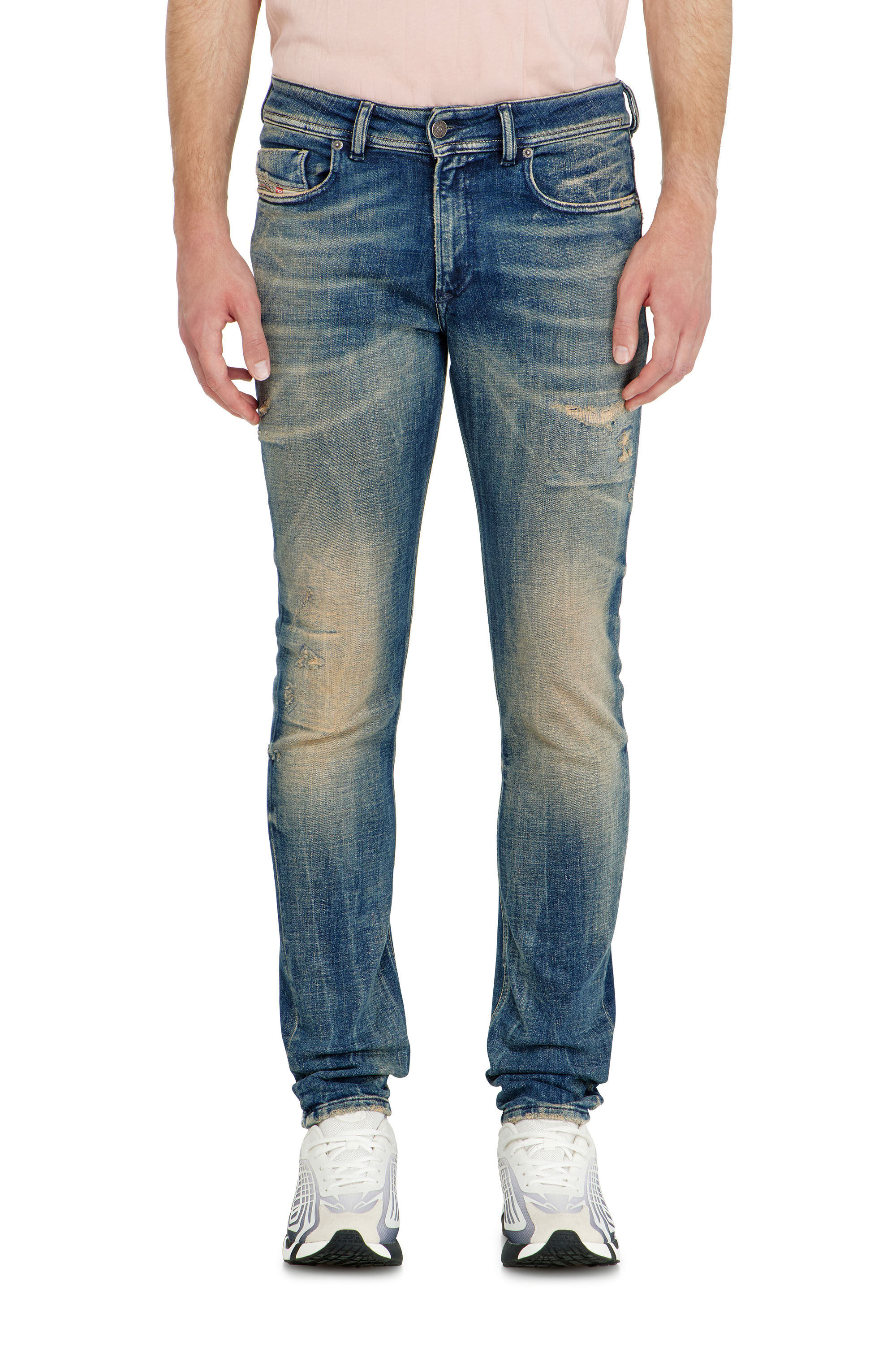 Diesel - Skinny Jeans 1979 Sleenker 09P68 Uomo, Blu Scuro - Image 4