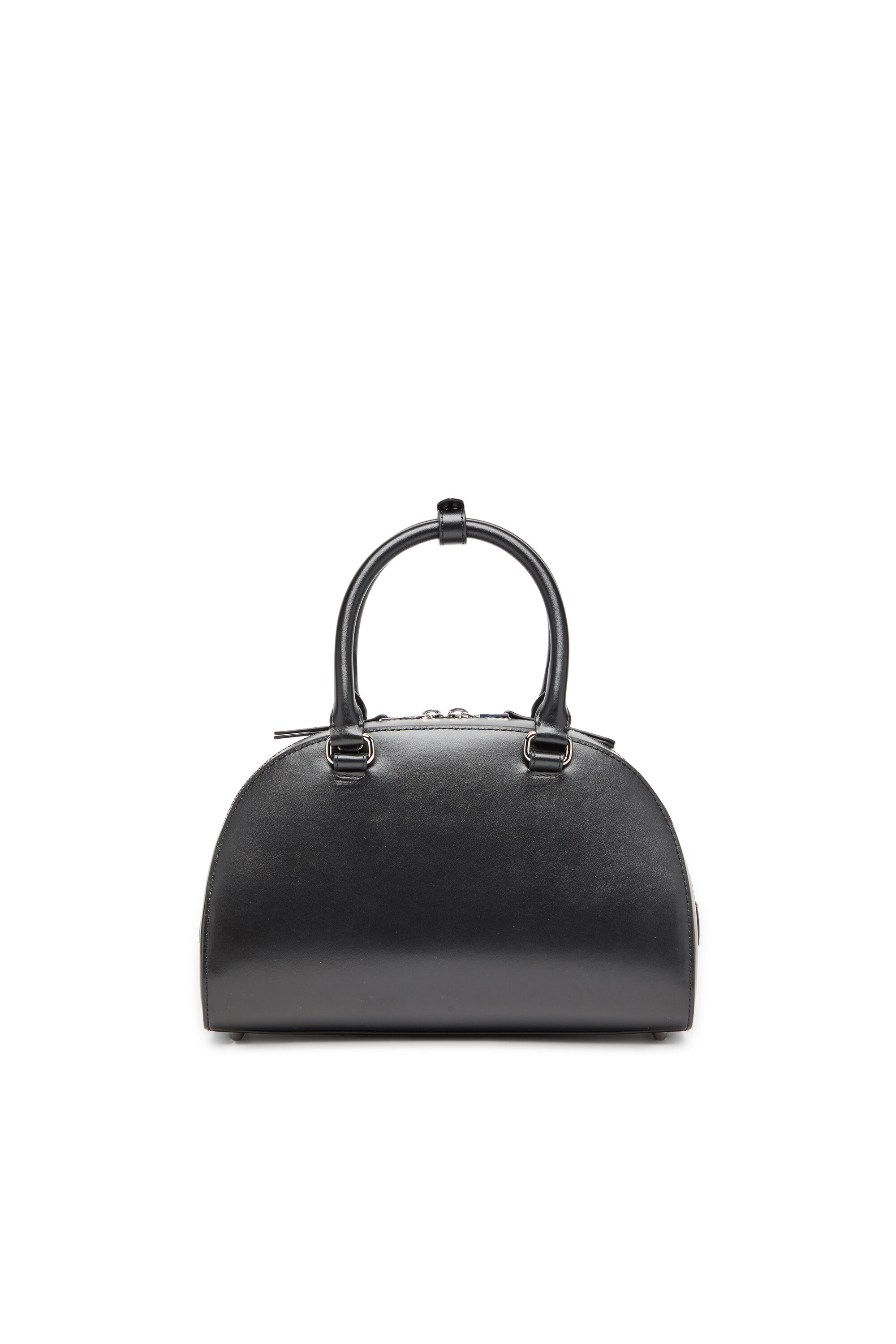 Diesel - 1DR DOME TOP HANDLE, Borsa bowling in pelle Donna in Nero - 3