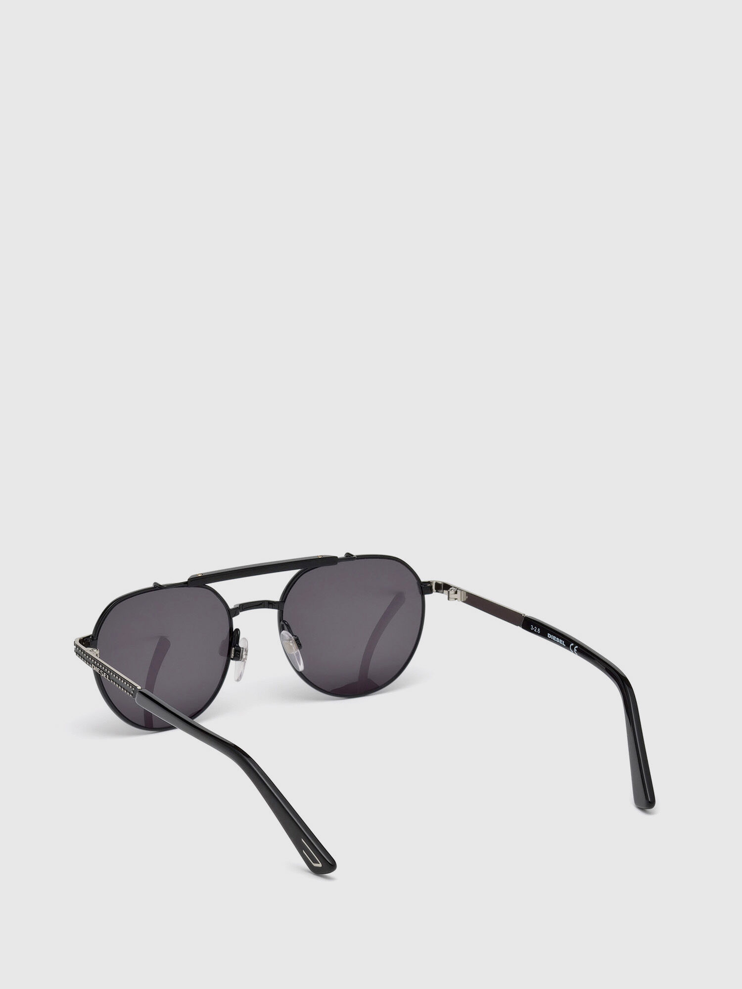 Diesel - DL0239, Occhiali stile anni '80 con lenti tonde Unisex in Nero - 2