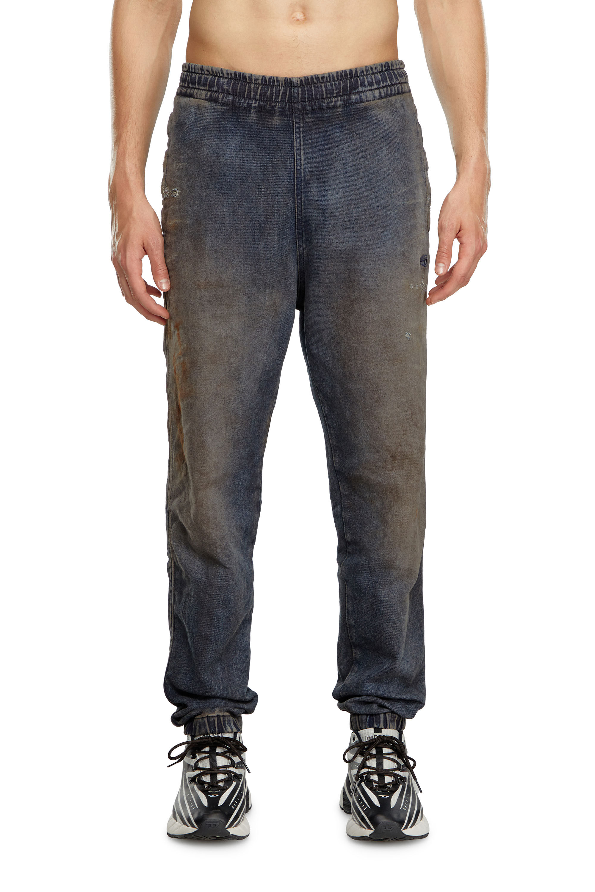 Diesel - Uomo Tapered D-Lab Track Denim 068LV, Blu Scuro - Image 3