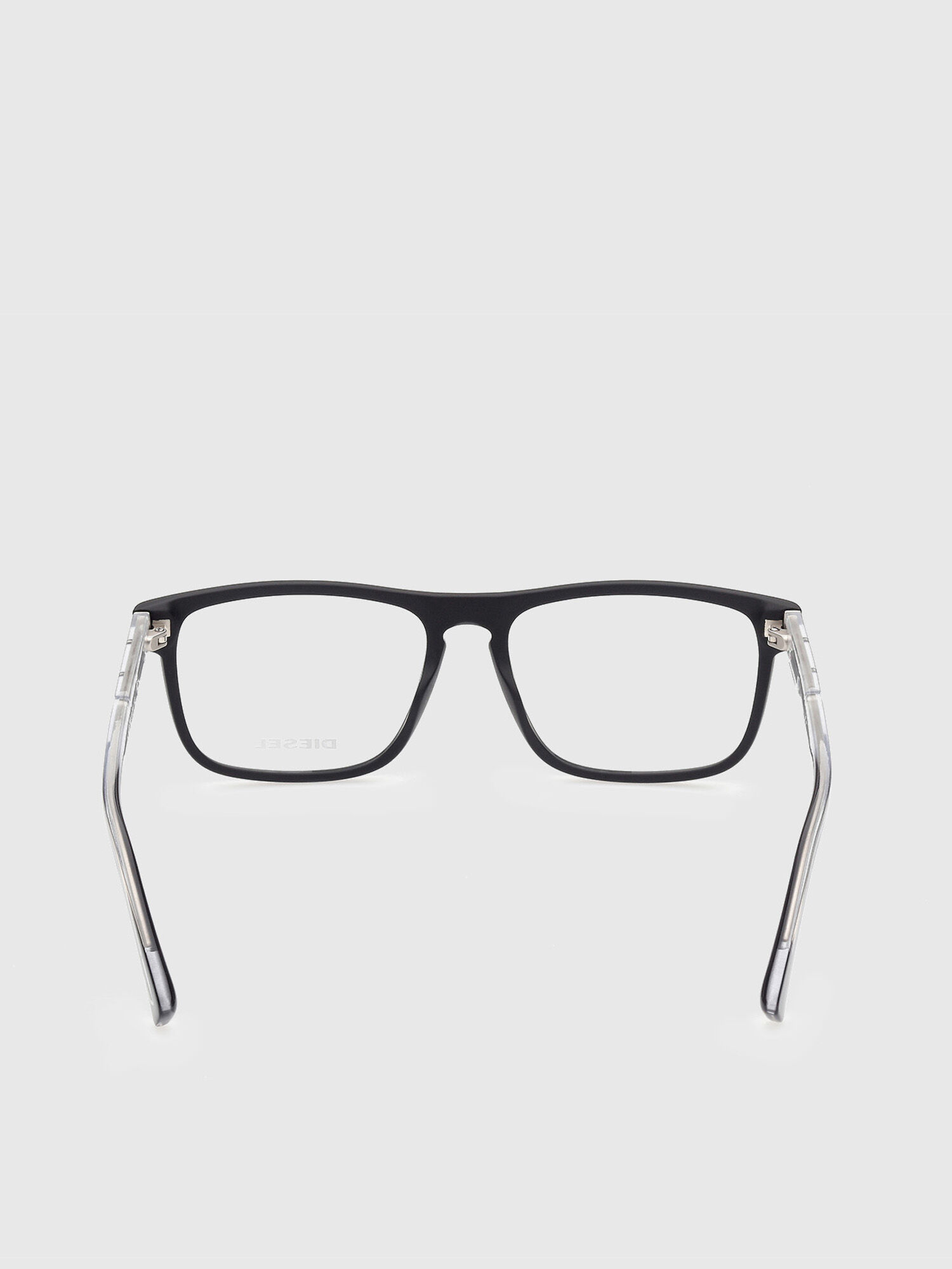 Diesel - DL5406, Occhiali da vista con aste in iniettato trasparente Unisex in Nero - 4