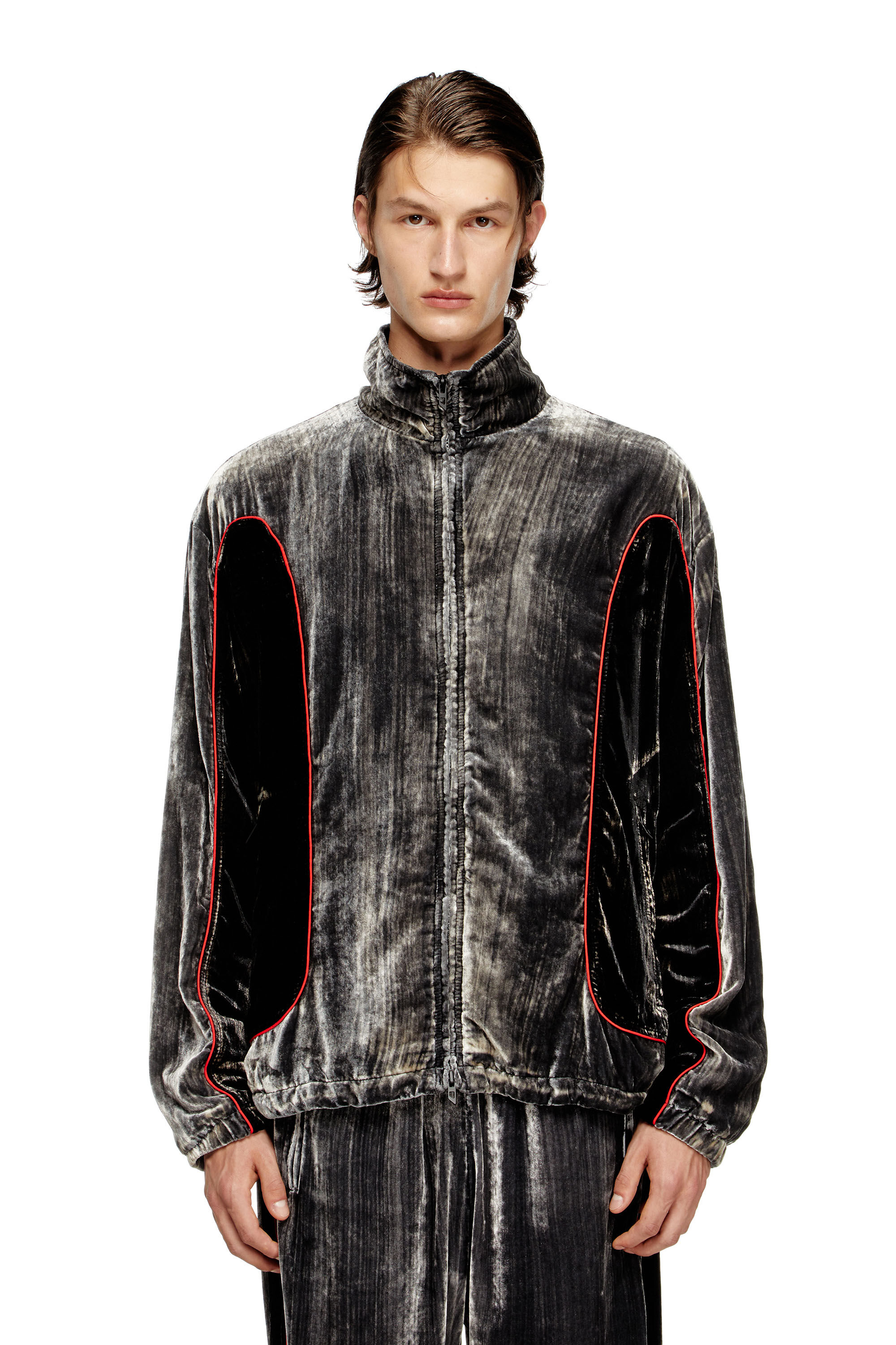 Diesel - J-HAY, Giacca sportiva in velluto distressed Uomo in ToBeDefined - 3