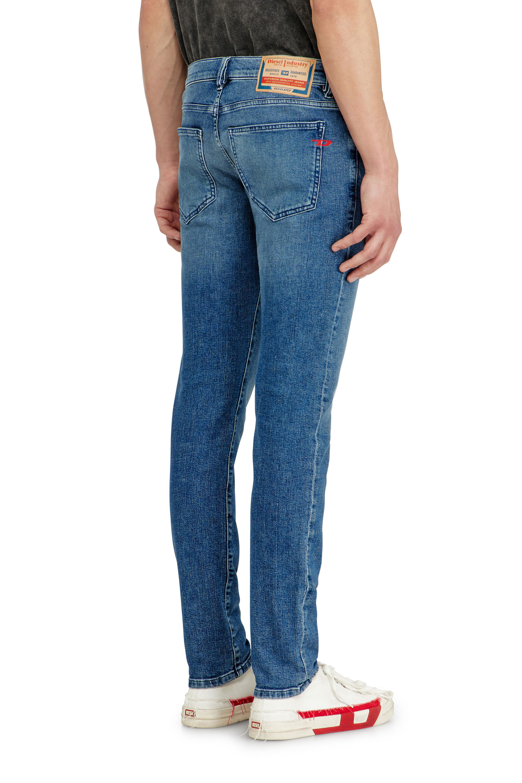Diesel - Slim Jeans 2019 D-Strukt 0HDBK Uomo, Blu medio - Image 5