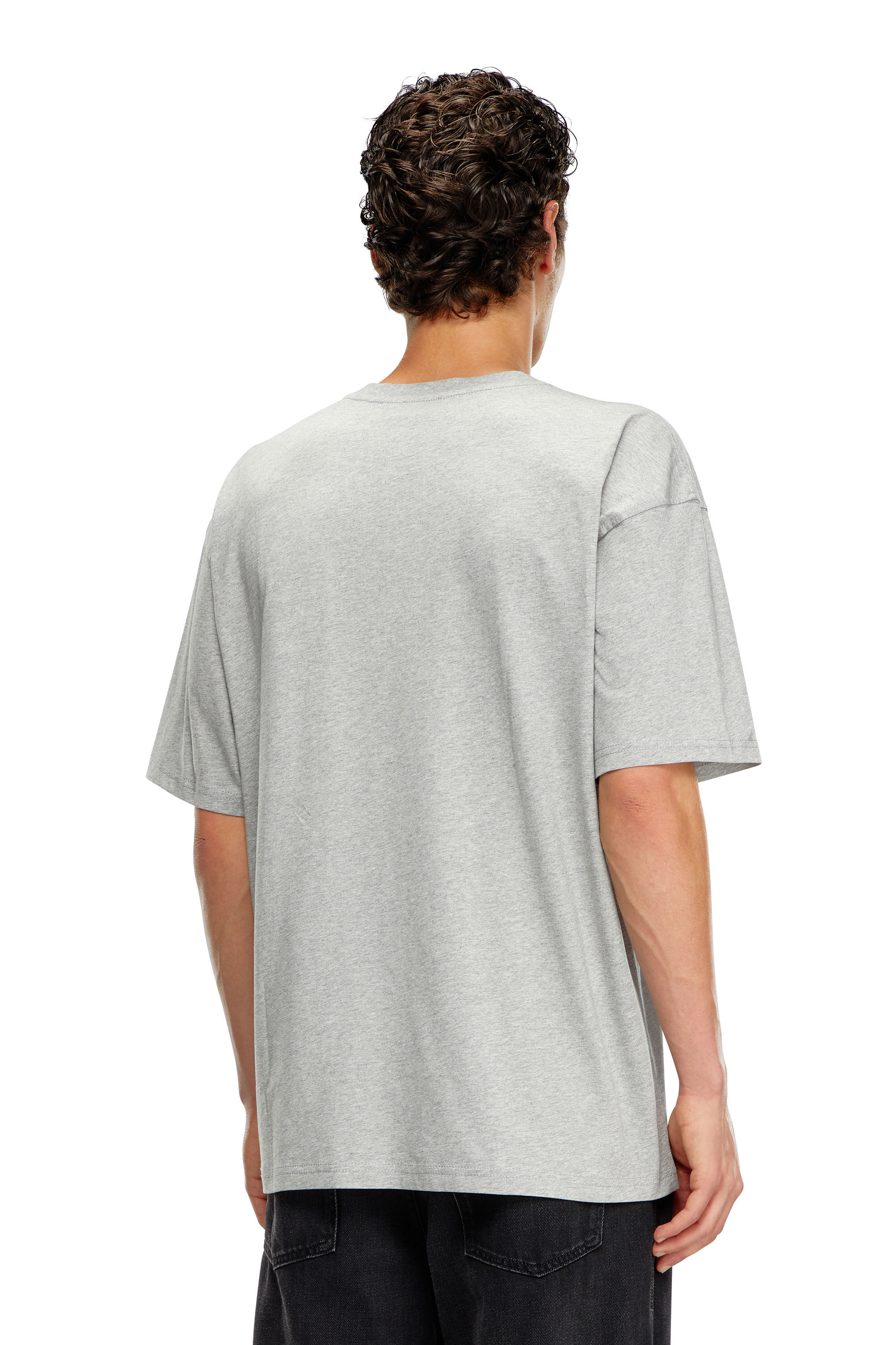 Men's T-shirt with Diesel patch logo | Grey | Diesel