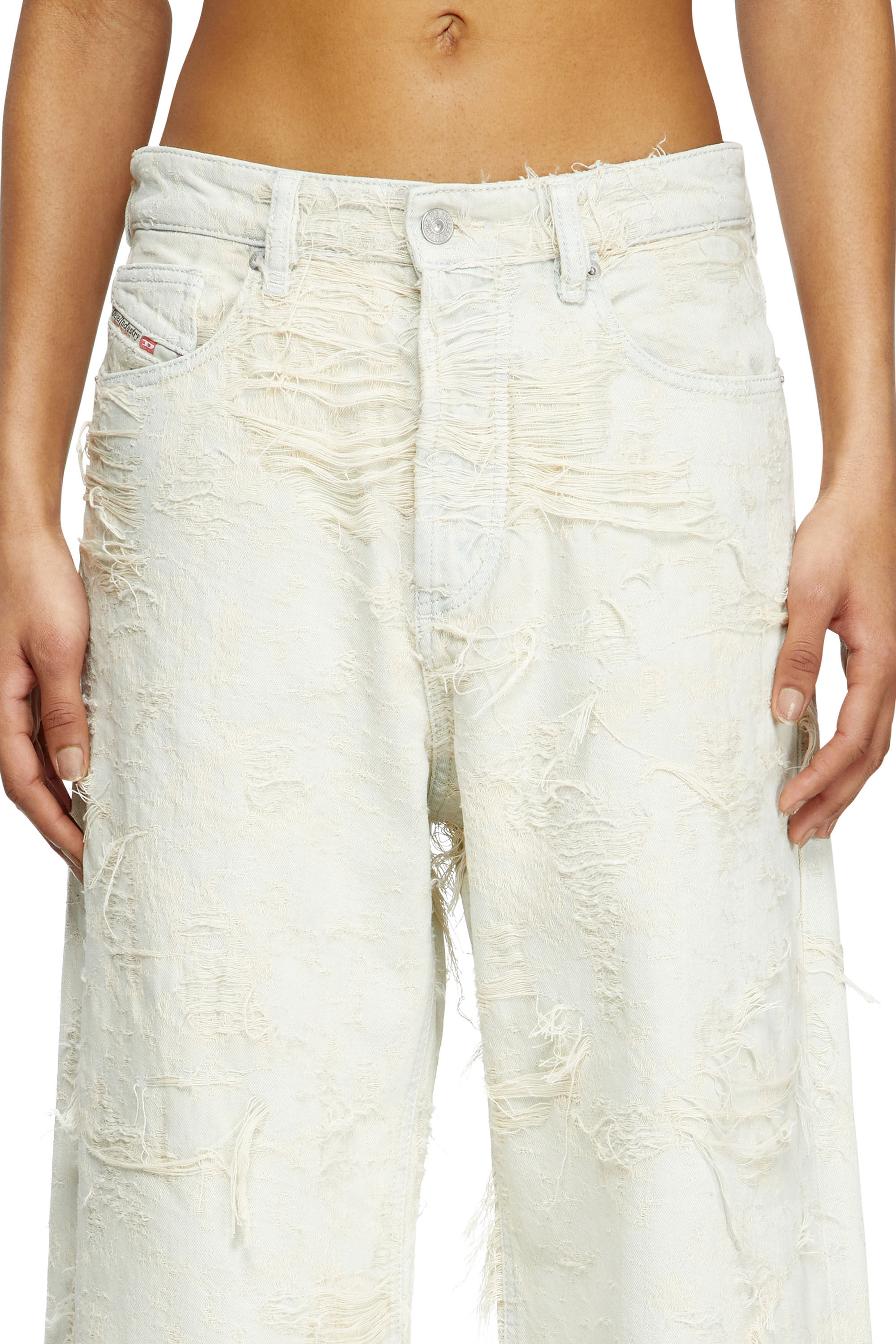 Diesel - Relaxed Jeans 1996 D-Sire 09M40 Donna, Bianco - Image 5