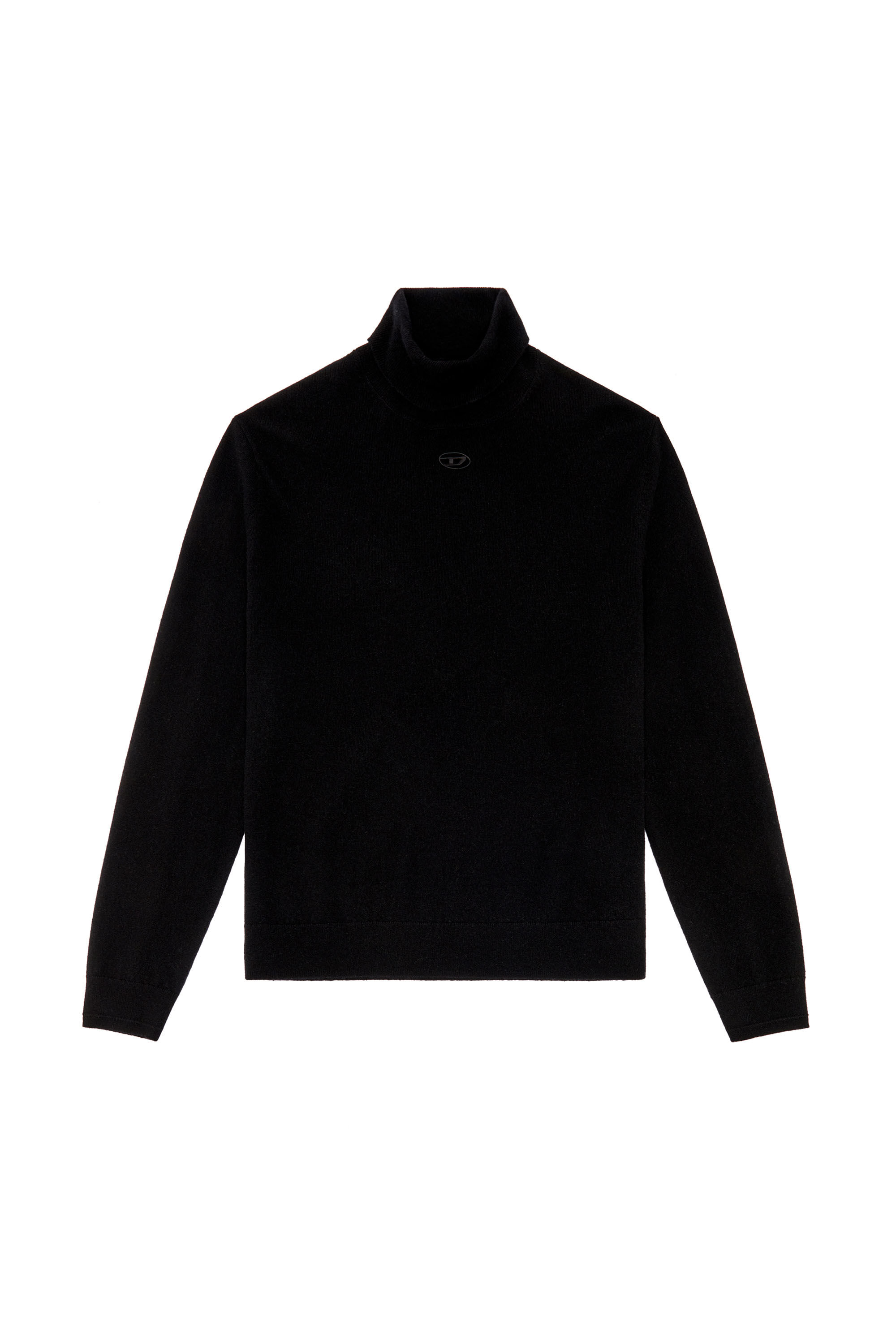 Diesel - K-VIERI-TN, Maglia dolcevita in lana e cotone Uomo in Nero - 2