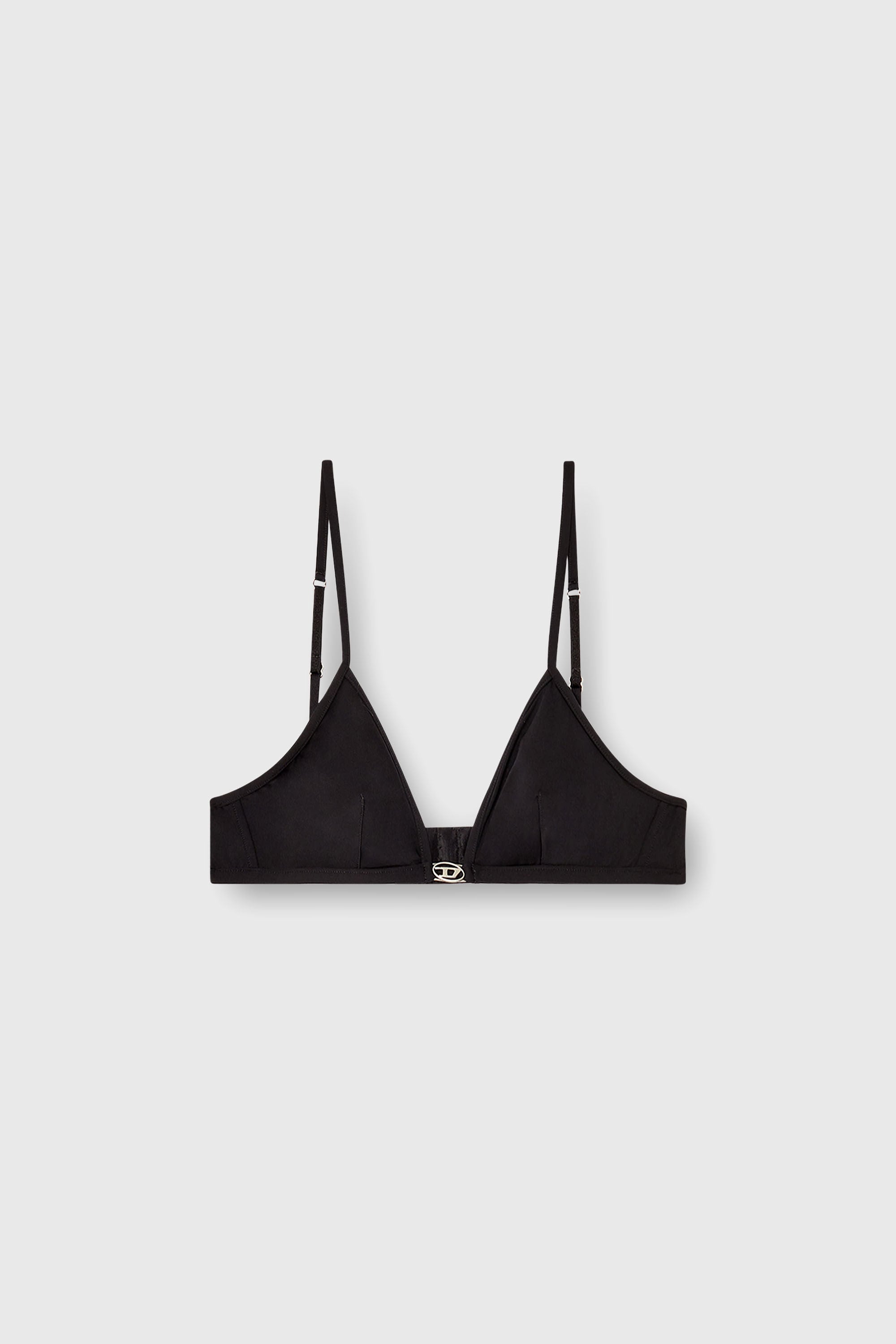 Diesel - LUNA-DNM, Reggiseno a traingolo in microfibra con Oval D Donna in Nero - 2