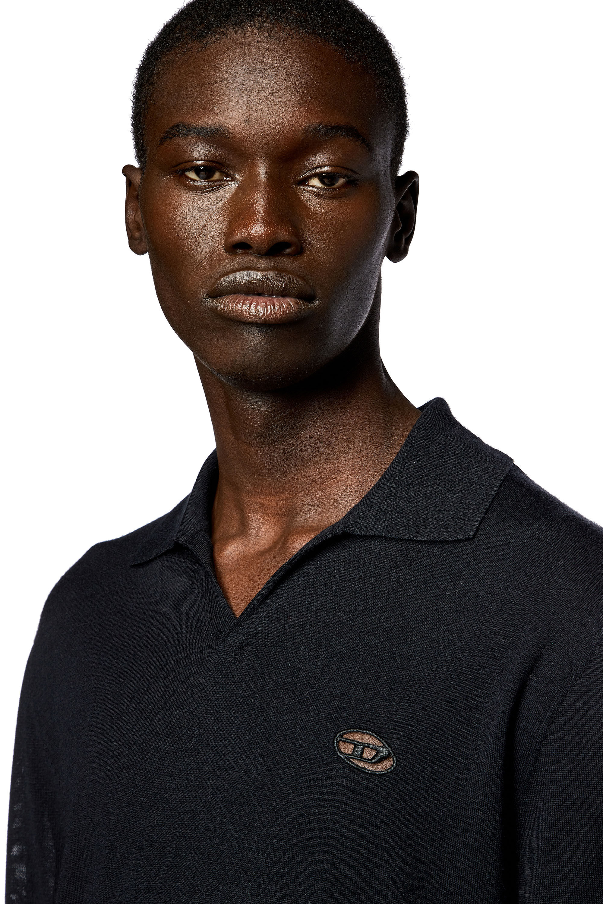 Maglia con colletto uomo top