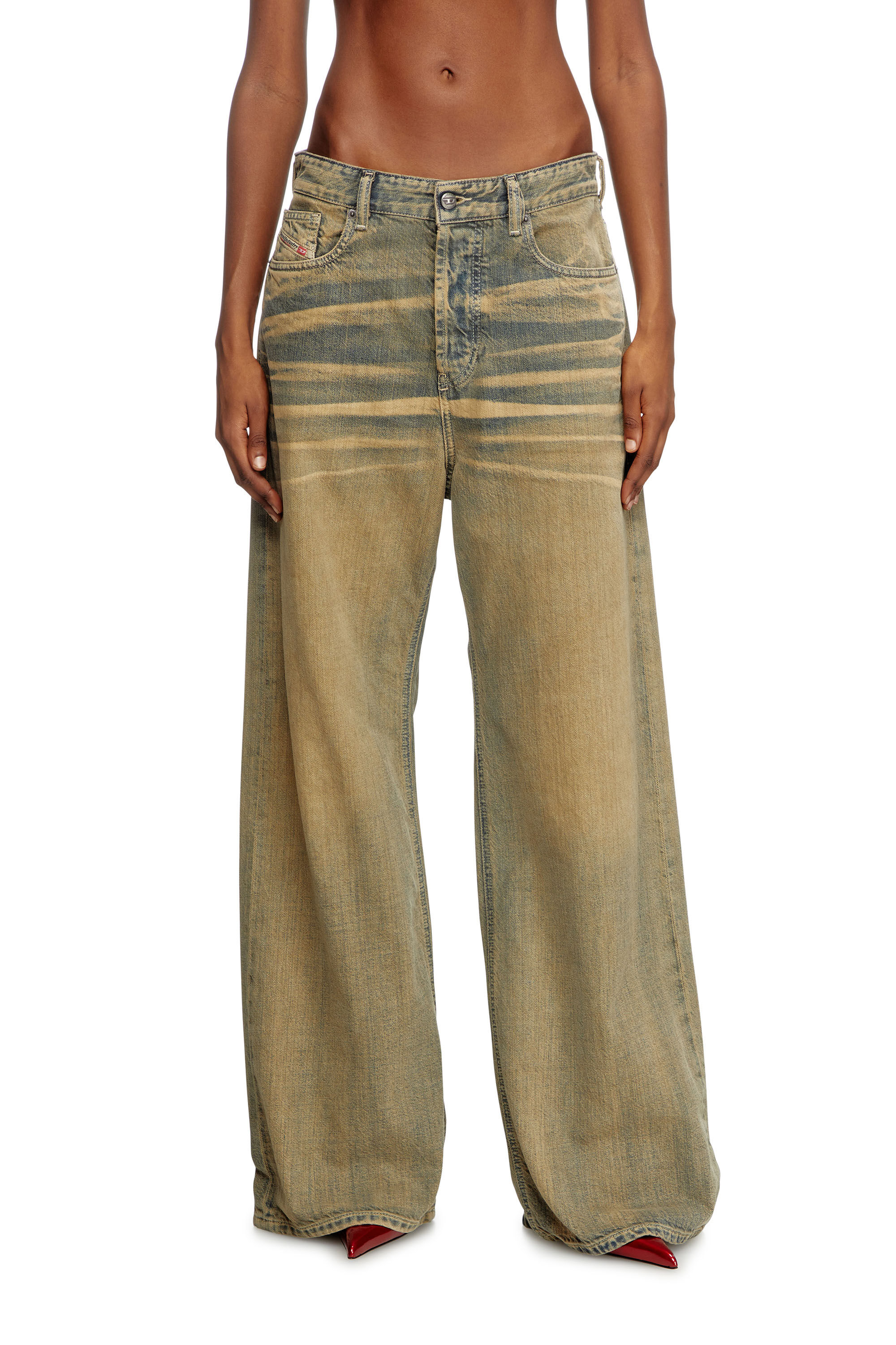 Diesel - Relaxed Jeans 1996 D-Sire 09L49 Donna, Blu medio - Image 3