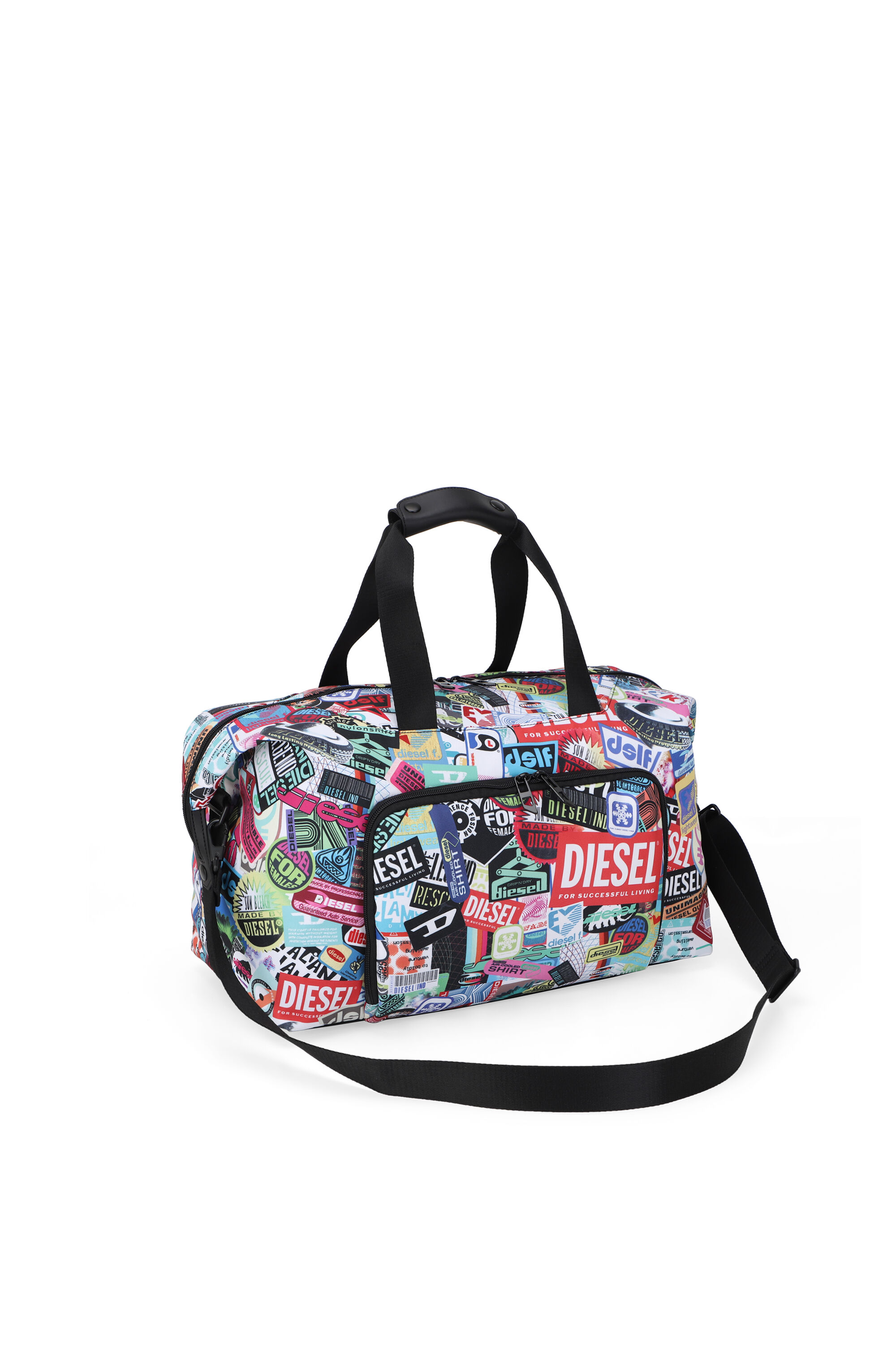 Diesel - DIESEL PC PRINTED DUFFLE-STICKERS- DSB00, Borsa da viaggio con adesivi Unisex in Multicolor - 5