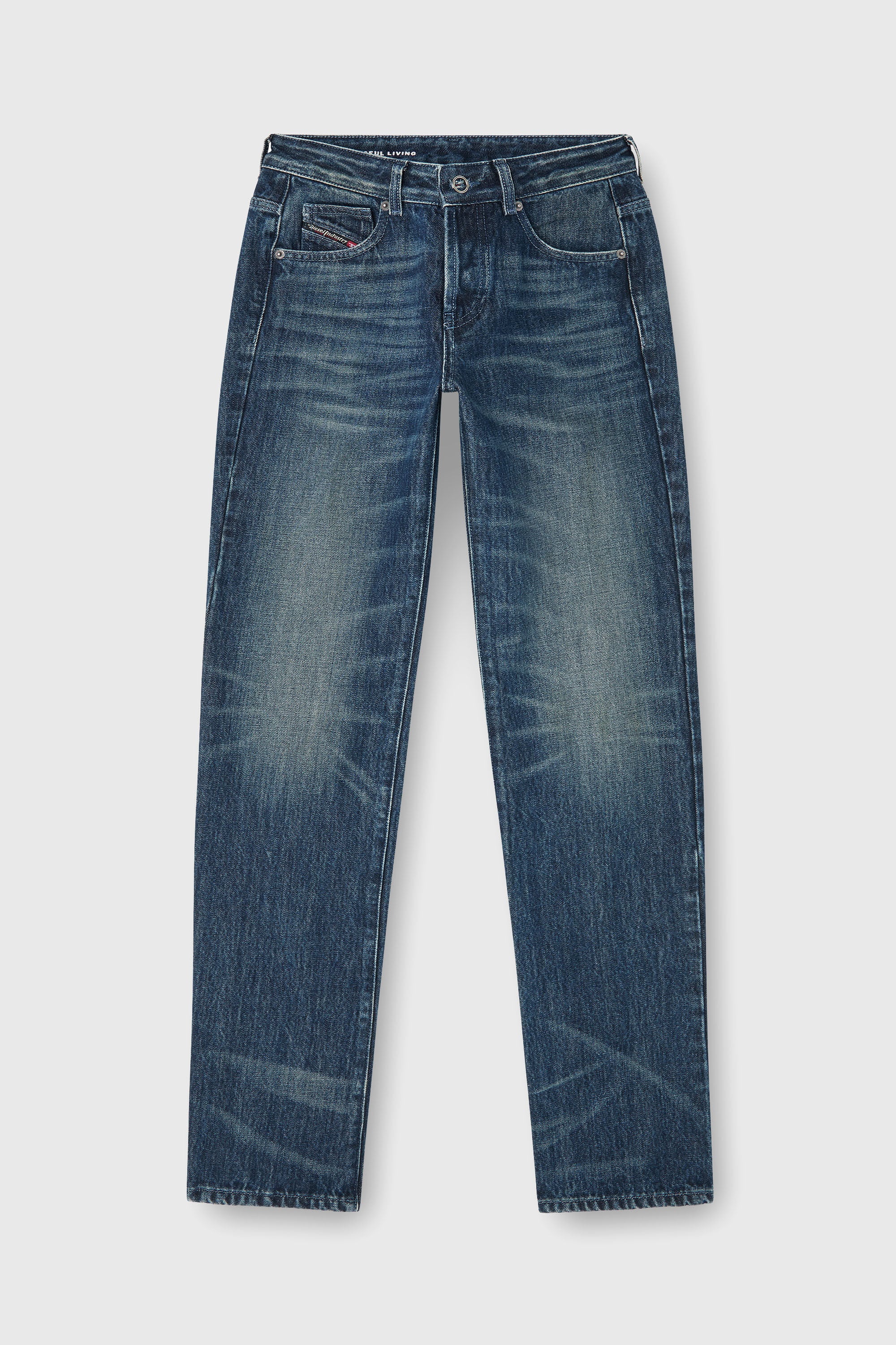Diesel - Regular Jeans D-Heel 007FZ Donna, Blu Scuro - Image 6