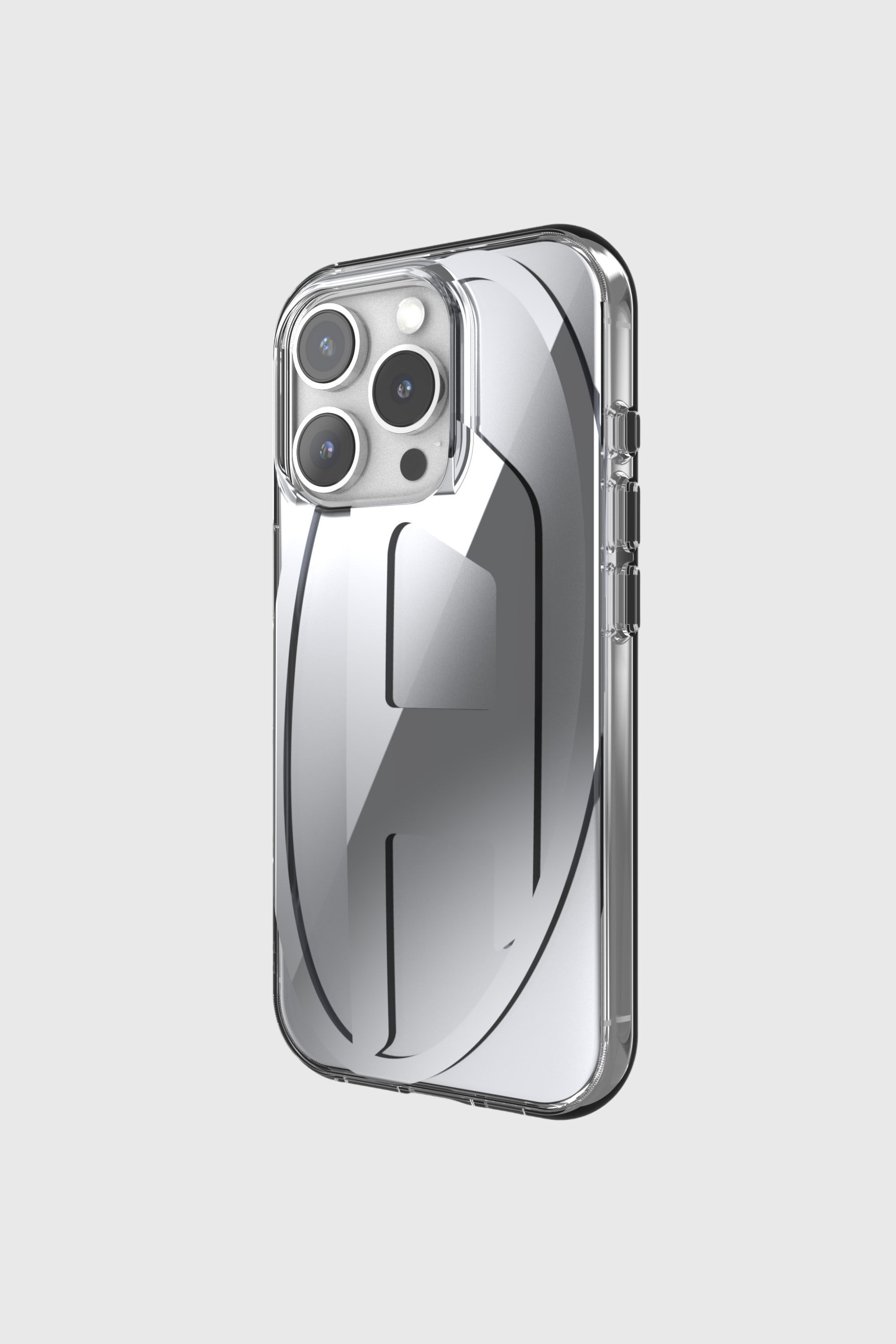 Diesel - 60160 AOP CASE, Cover Oval D per iP 16 Pro Unisex in Grigio - 3