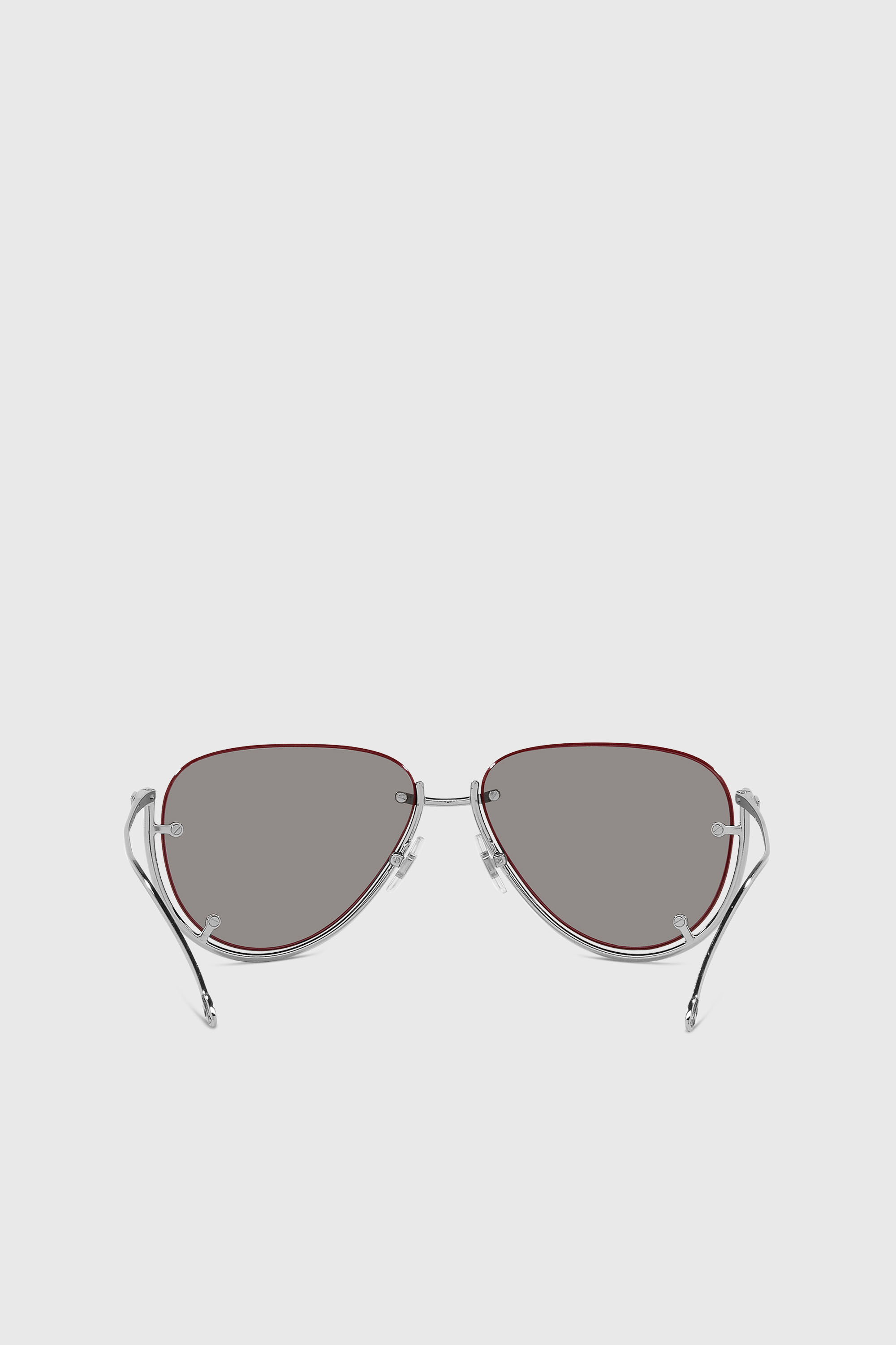 Diesel - 0DL1003, Occhiali da sole pilot Unisex in Argento - 4