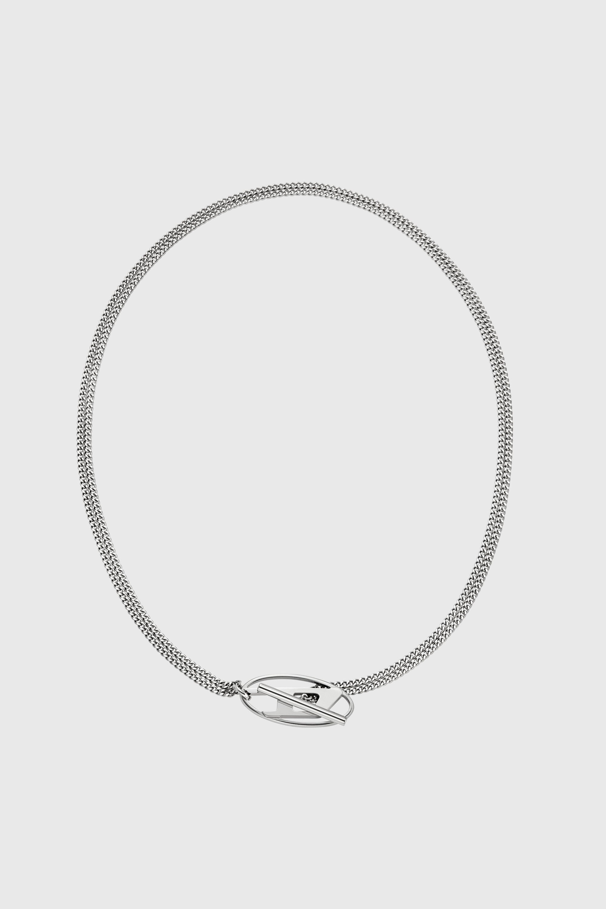 Diesel - DX1534040, Collana a catena in acciaio inossidabile Unisex in Argento - 1