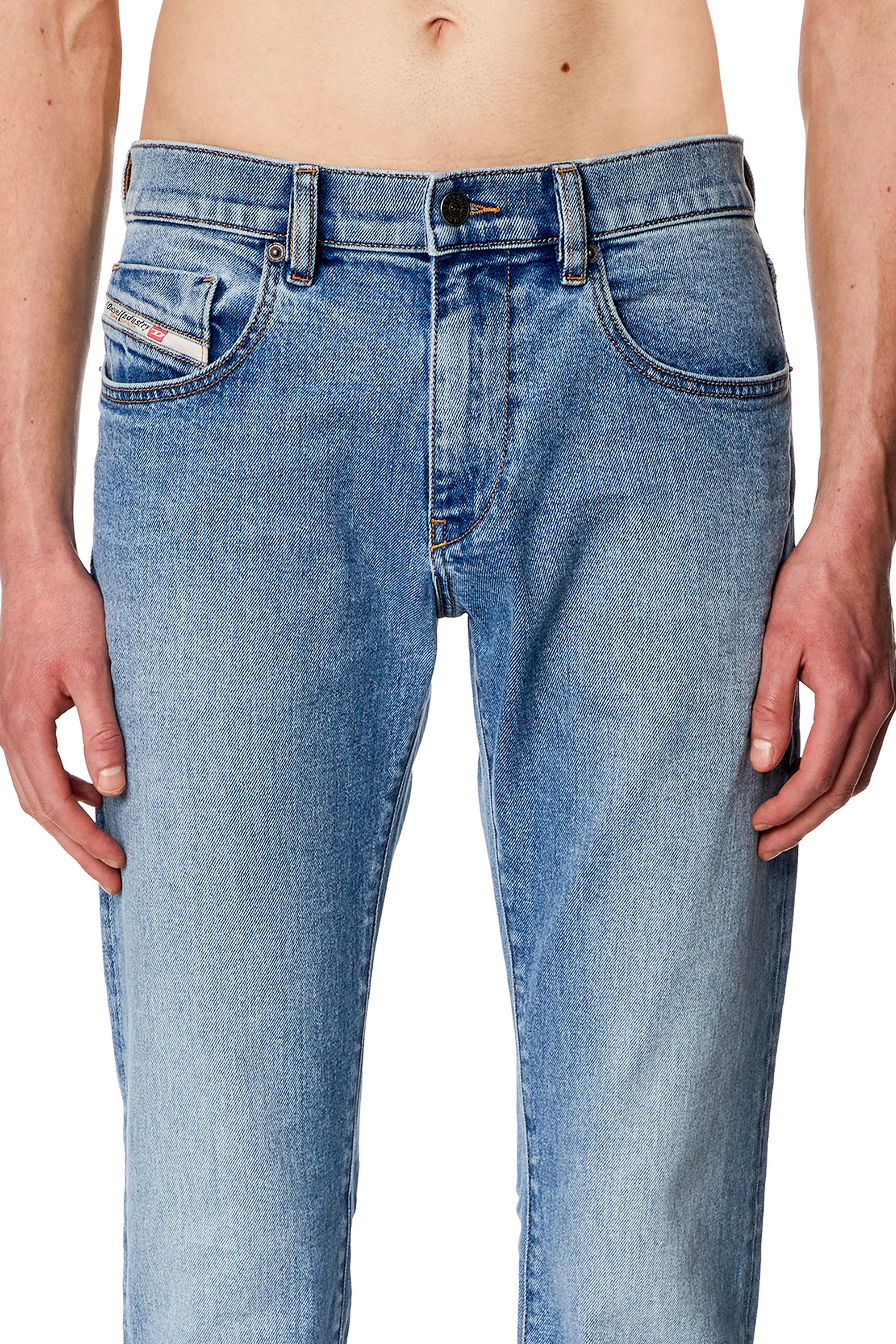 Diesel - Slim Jeans 2019 D-Strukt 0CLAF, Light Blue - Image 5