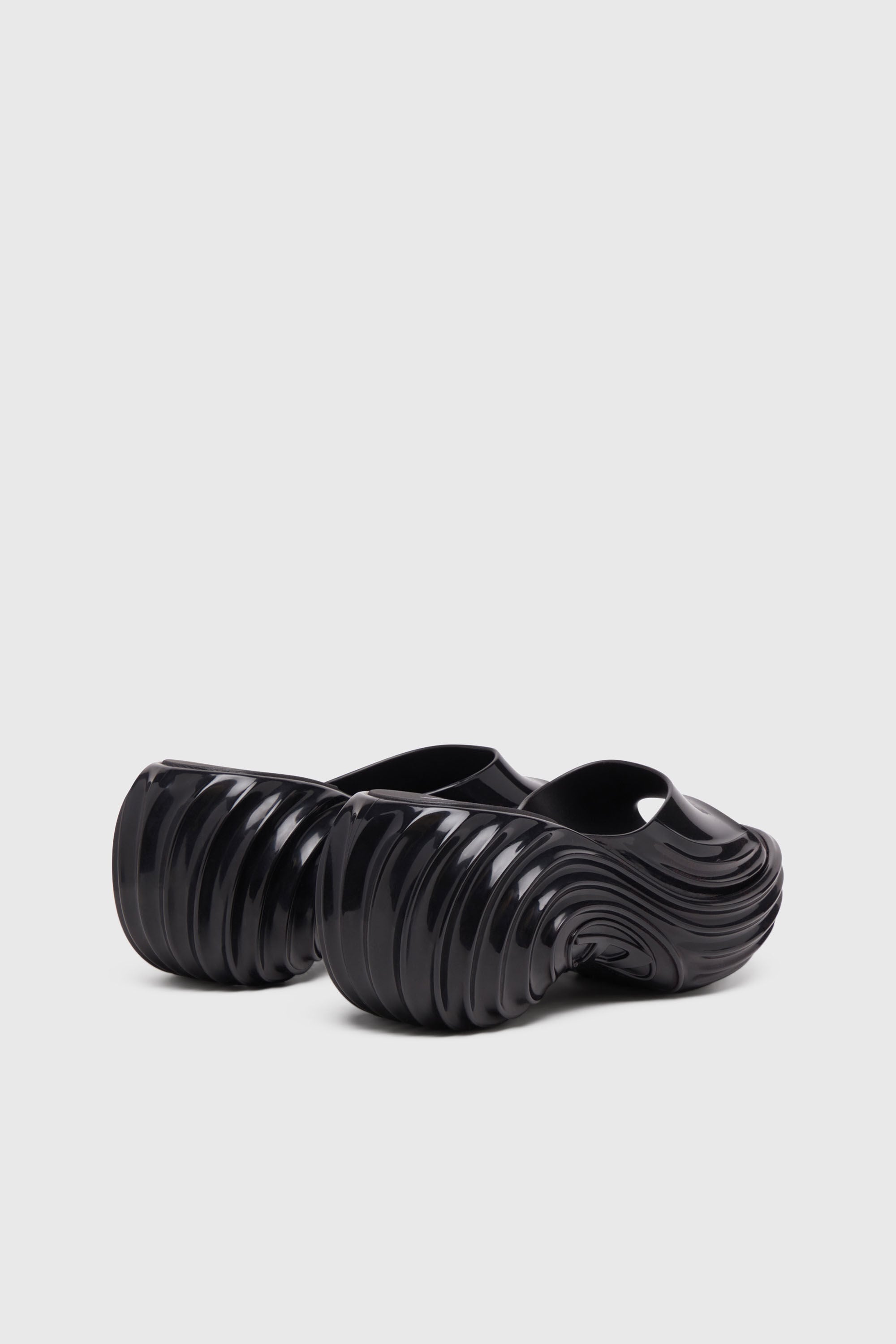 Diesel - MELISSA QUANTUM PLATFORM, Mule platform in Melflex&reg; Donna in Nero - 3