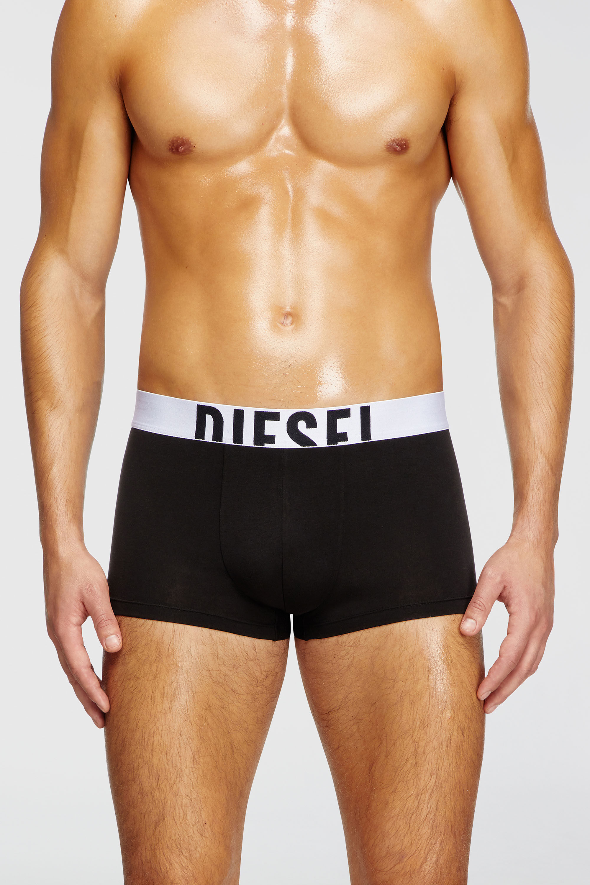 Diesel - DAMIEN-D-POP-3PACK-40, Set da tre boxer in cotone stretch Uomo in Nero - 3