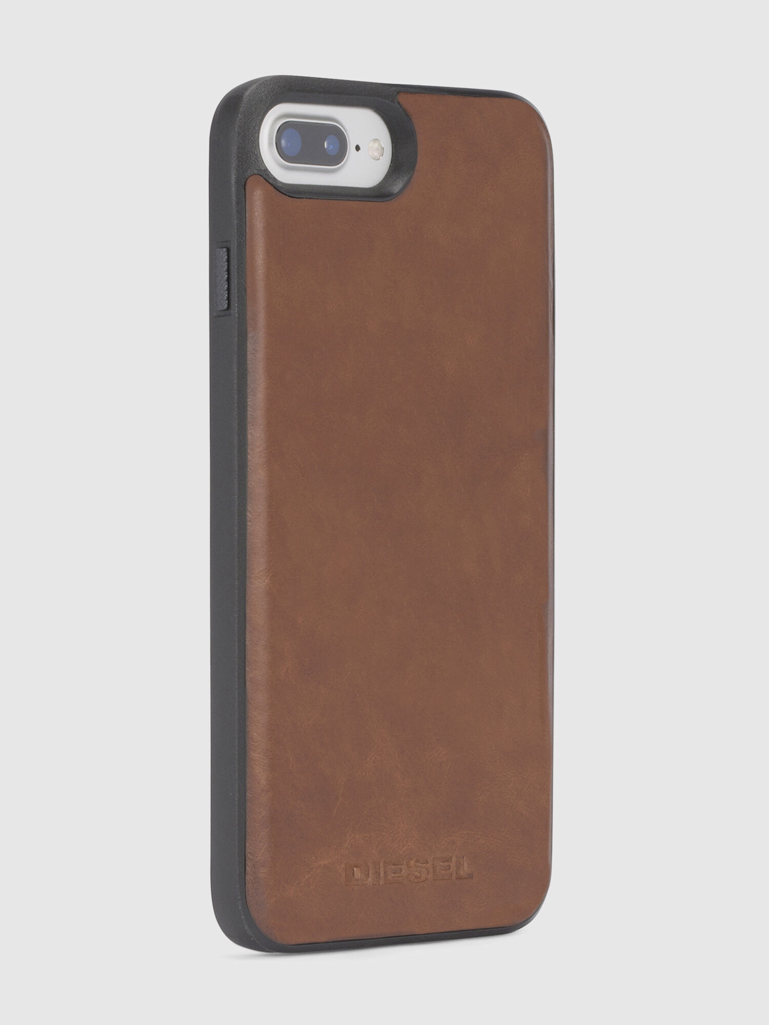 Diesel - BROWN LEATHER IPHONE 8 PLUS/7 PLUS/6s PLUS/6 PLUS CASE, Unisex's Brown case, iPhone 8 Plus/7 Plus/6s Plus/6 Plus in Brown - 4