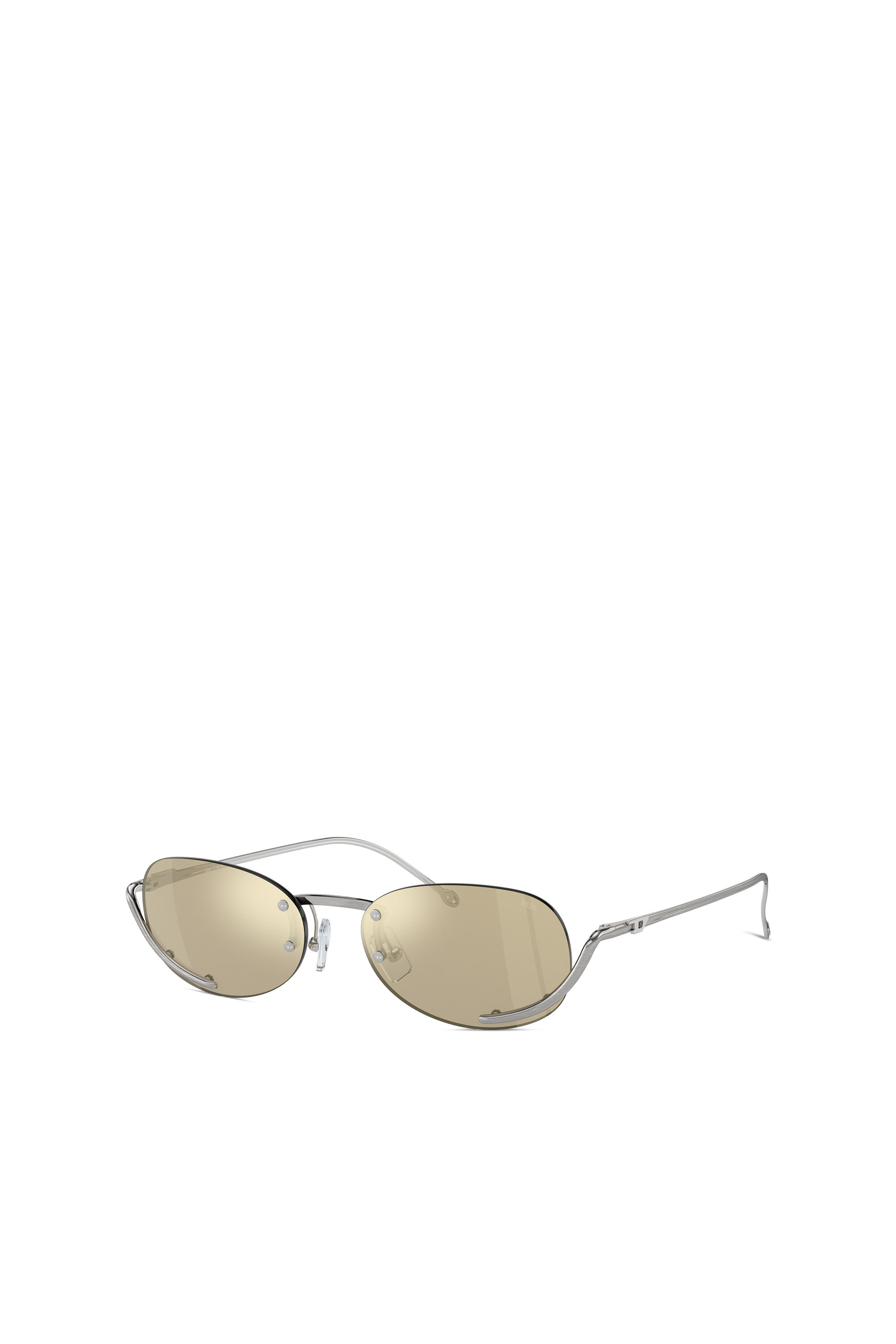 Diesel - 0DL1004, Occhiali da sole ovali Unisex in Giallo - 5
