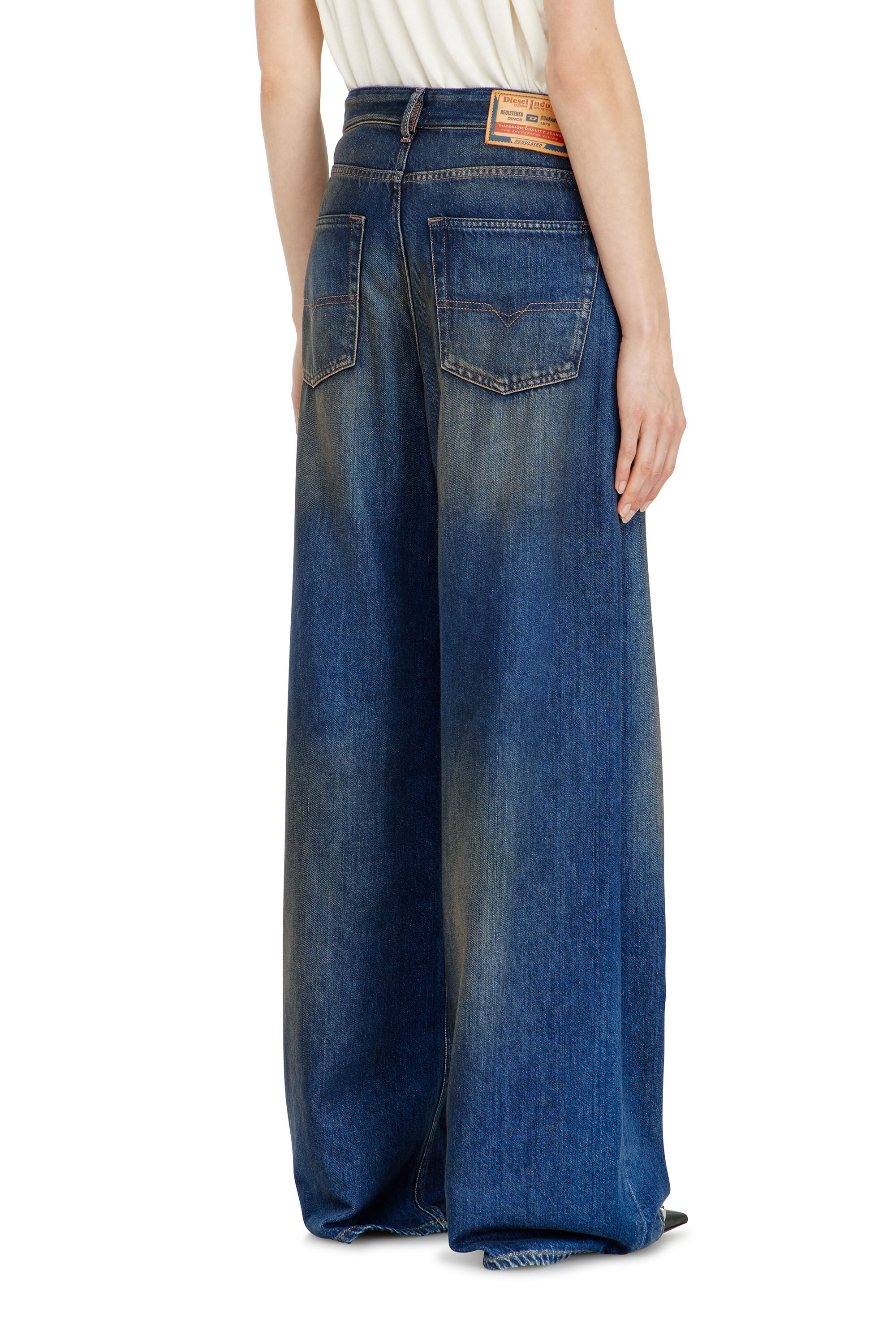 Diesel - Woman's Relaxed Jeans 1996 D-Sire 09P47, Dark Blue - 5