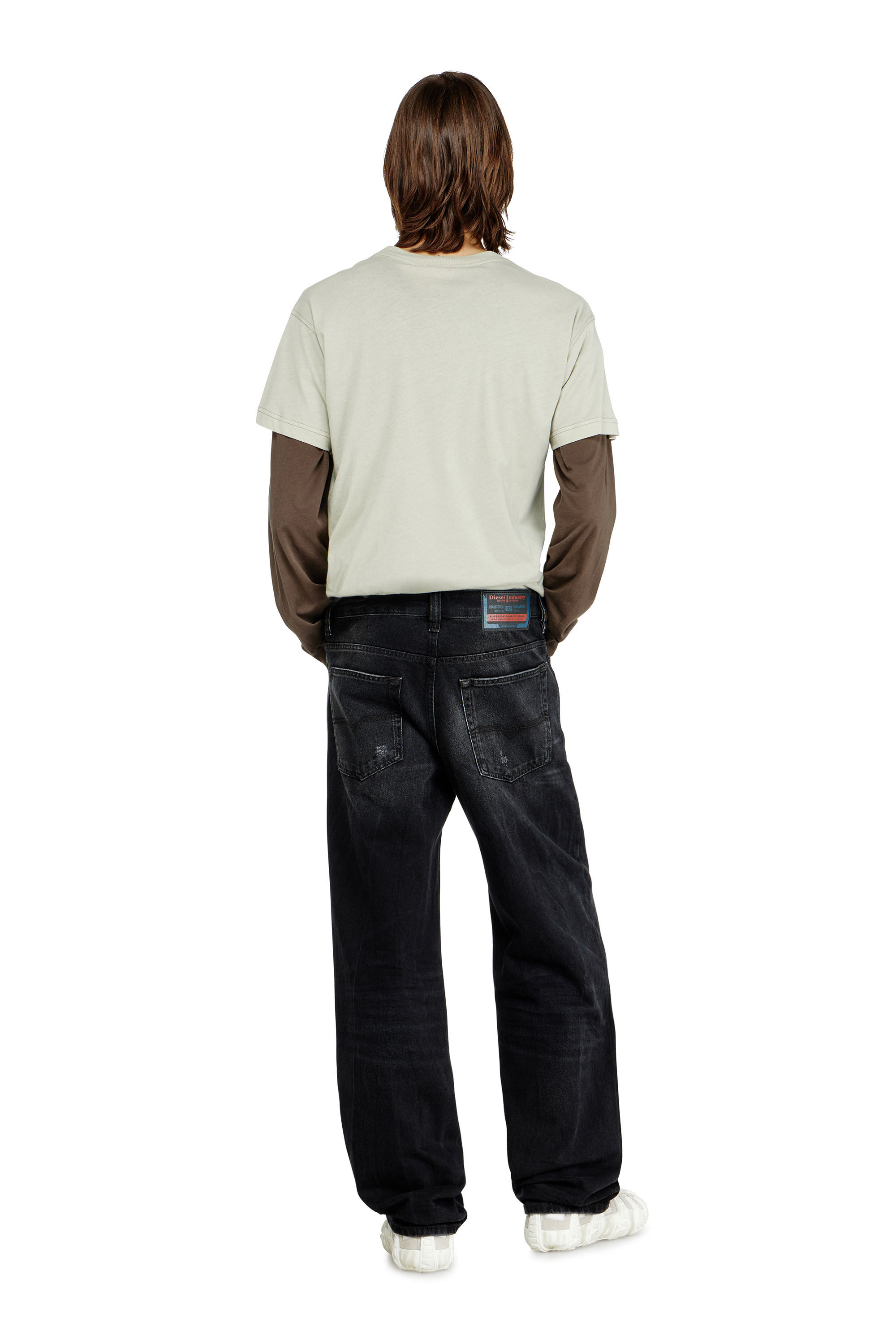 Diesel - Relaxed Jeans 2001 D-Macro 0BEBB Uomo, Nero - Image 3