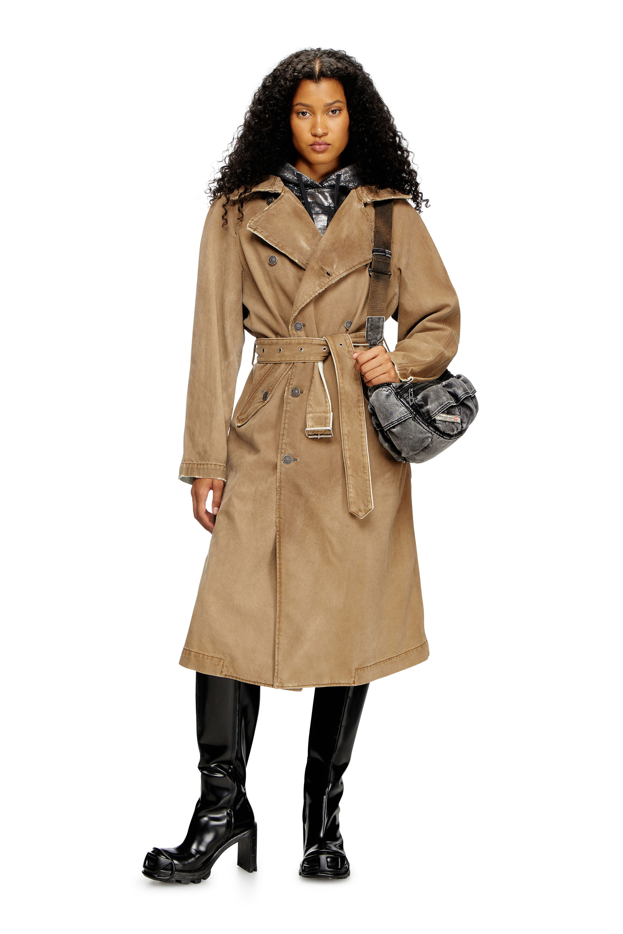Diesel trench coat women's clearance