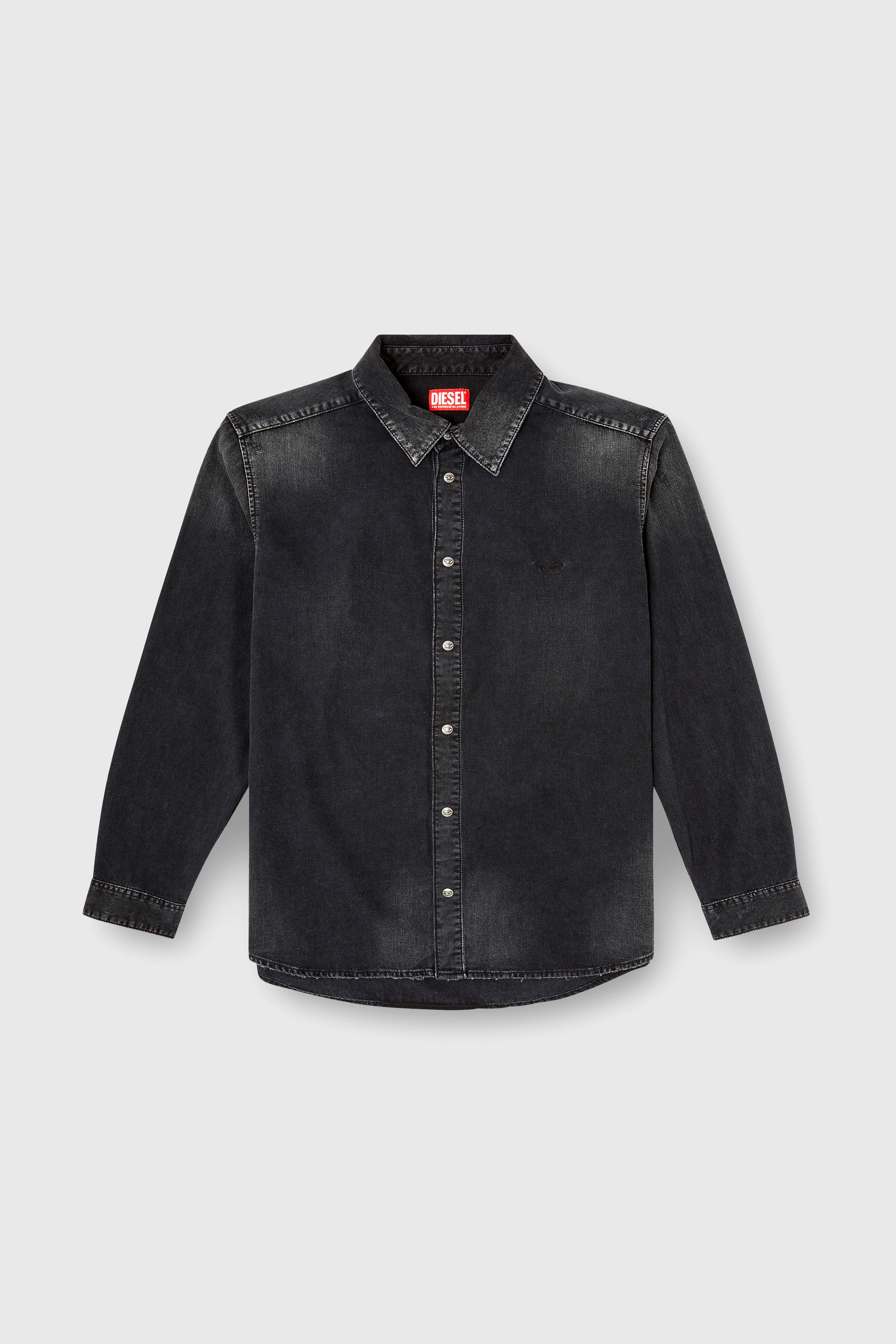Diesel - D-SIMPLY, Camicia in denim a maniche lunghe Uomo in Nero - 2
