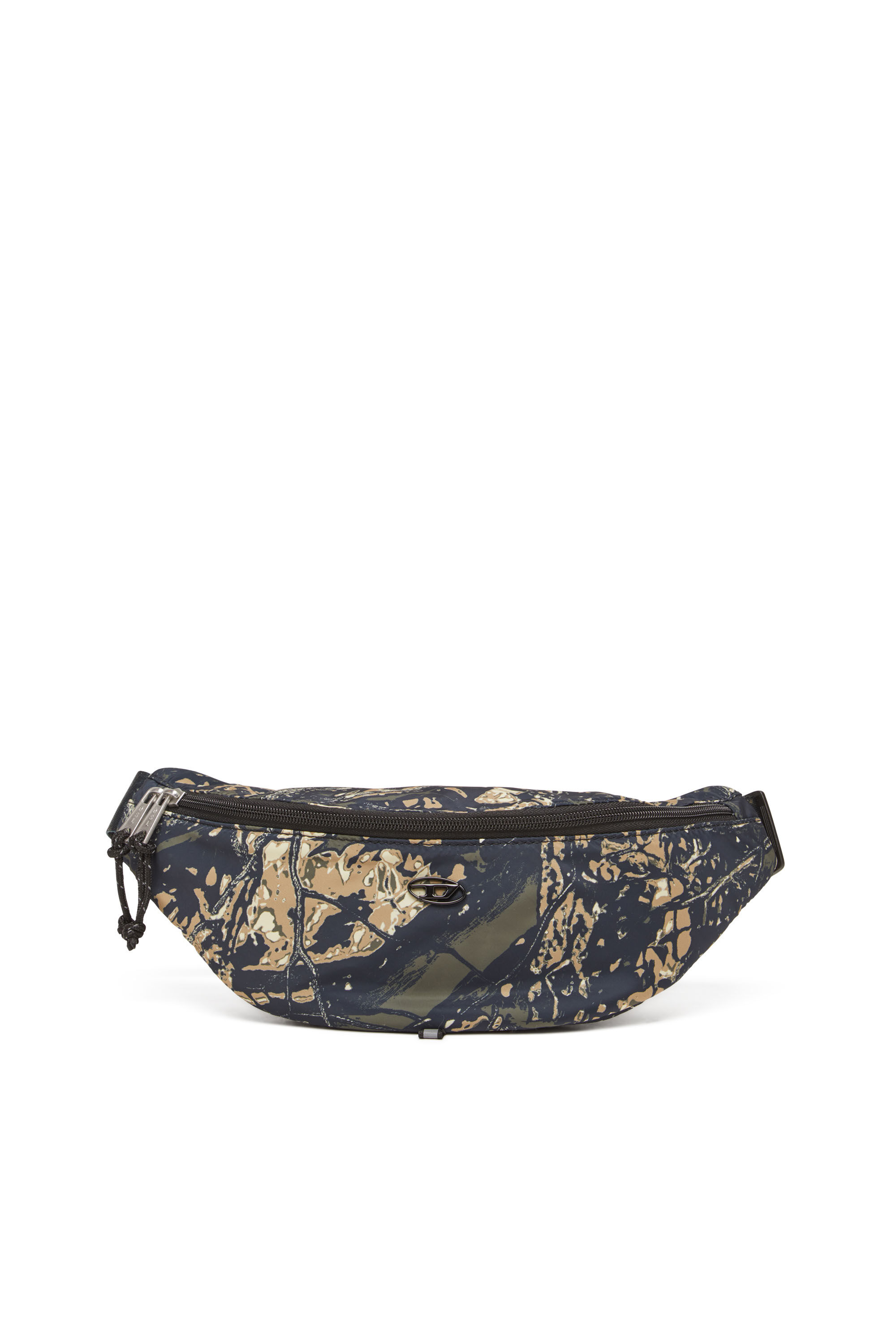 Diesel - D-PACK BELTBAG X, D-Pack-Belt bag in tessuto stampa camouflage Uomo in Verde - 1